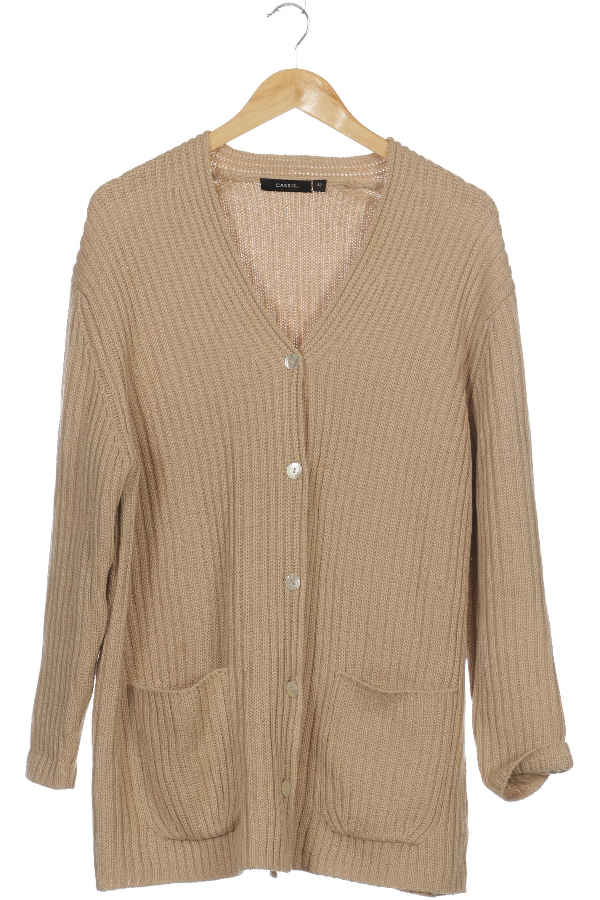 

Cassis & Paprika Damen Strickjacke, beige, Gr. 42
