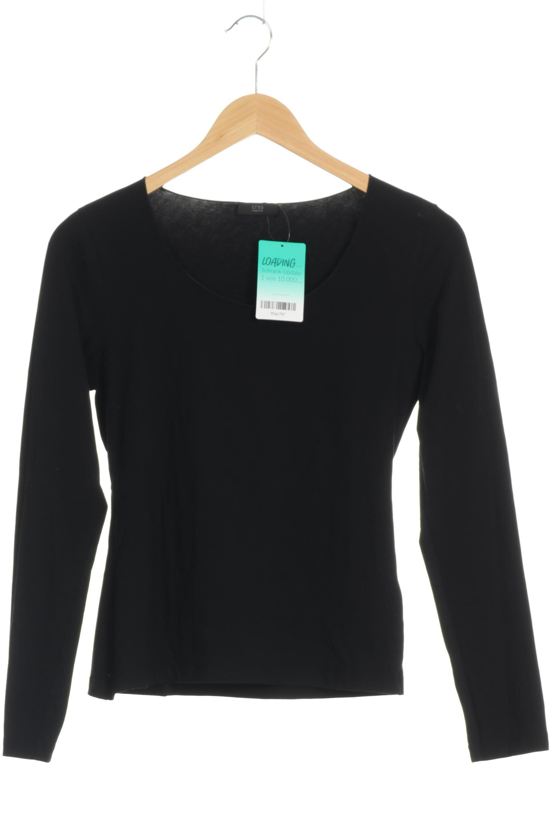 

crea concept Damen Langarmshirt, schwarz, Gr. 38