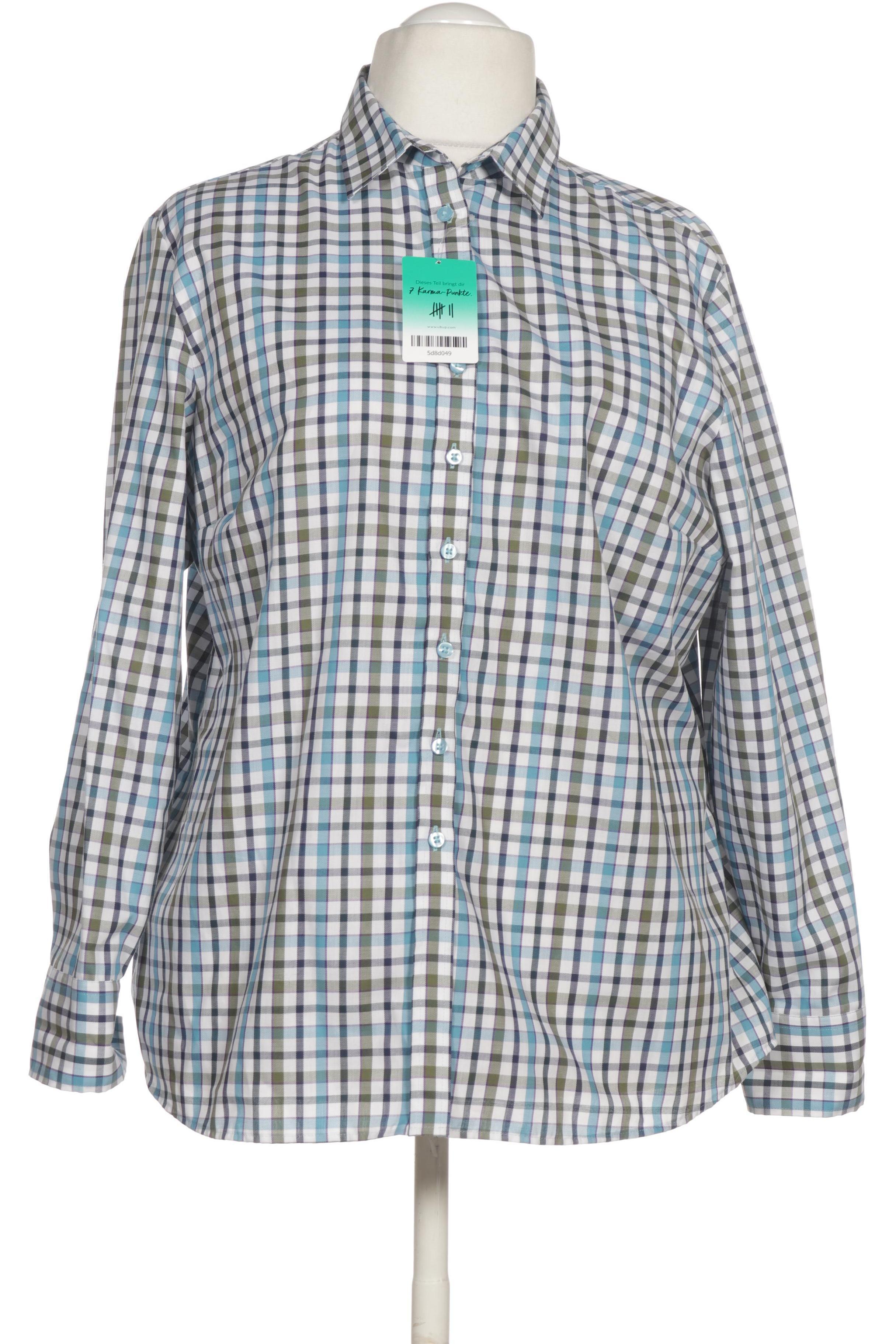 

eterna Damen Bluse, blau, Gr. 48