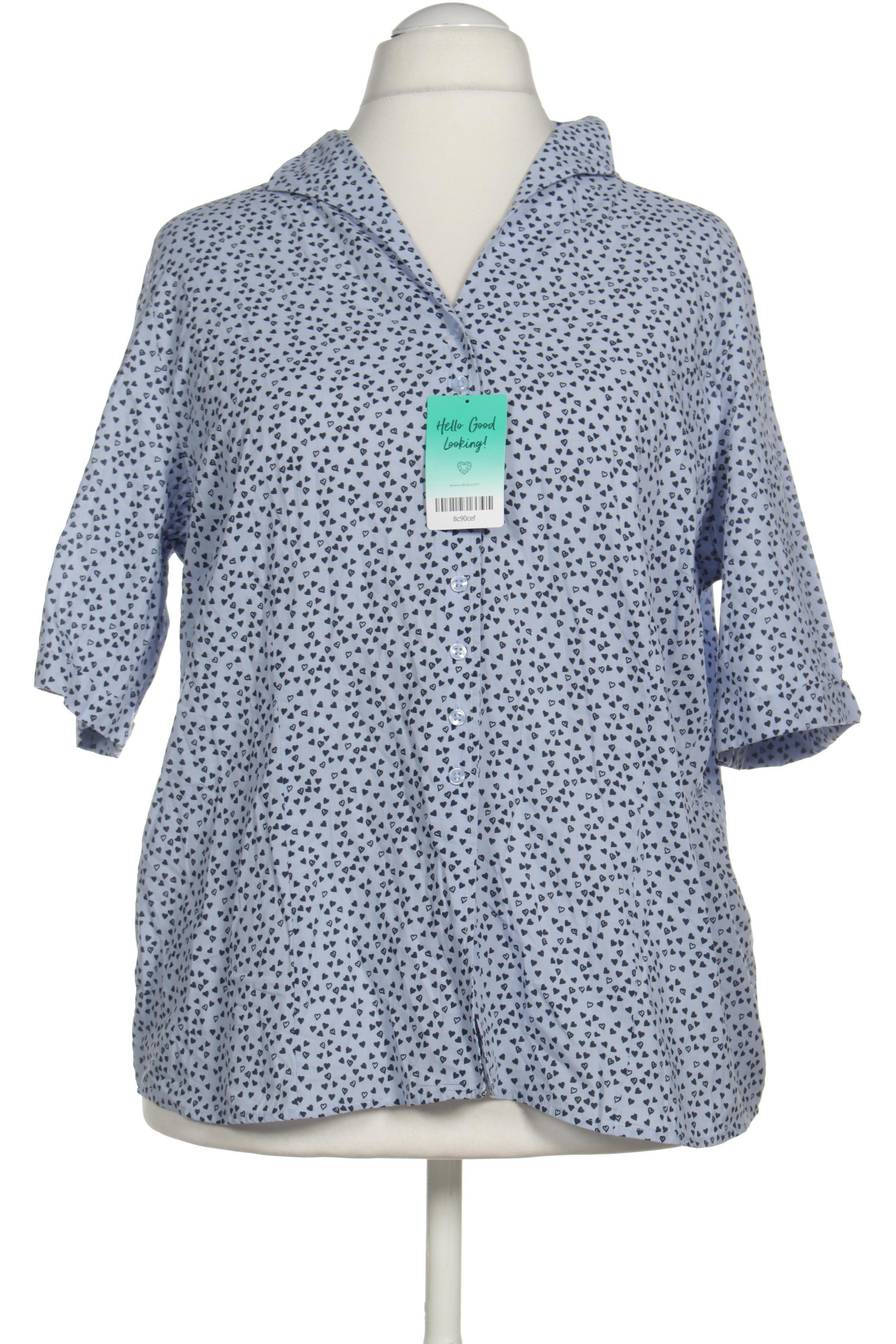 

eterna Damen Bluse, blau, Gr. 48