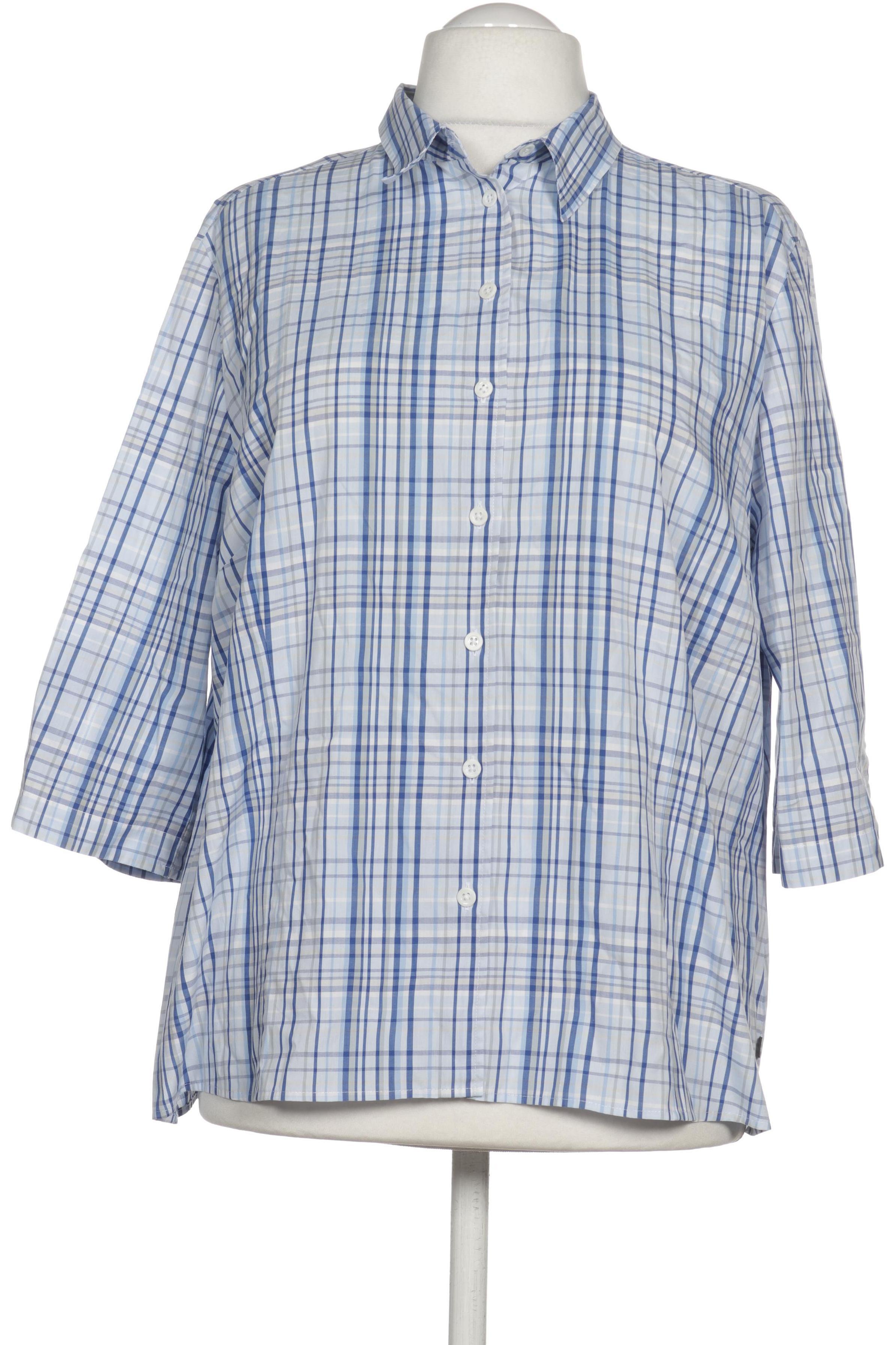 

eterna Damen Bluse, blau, Gr. 48