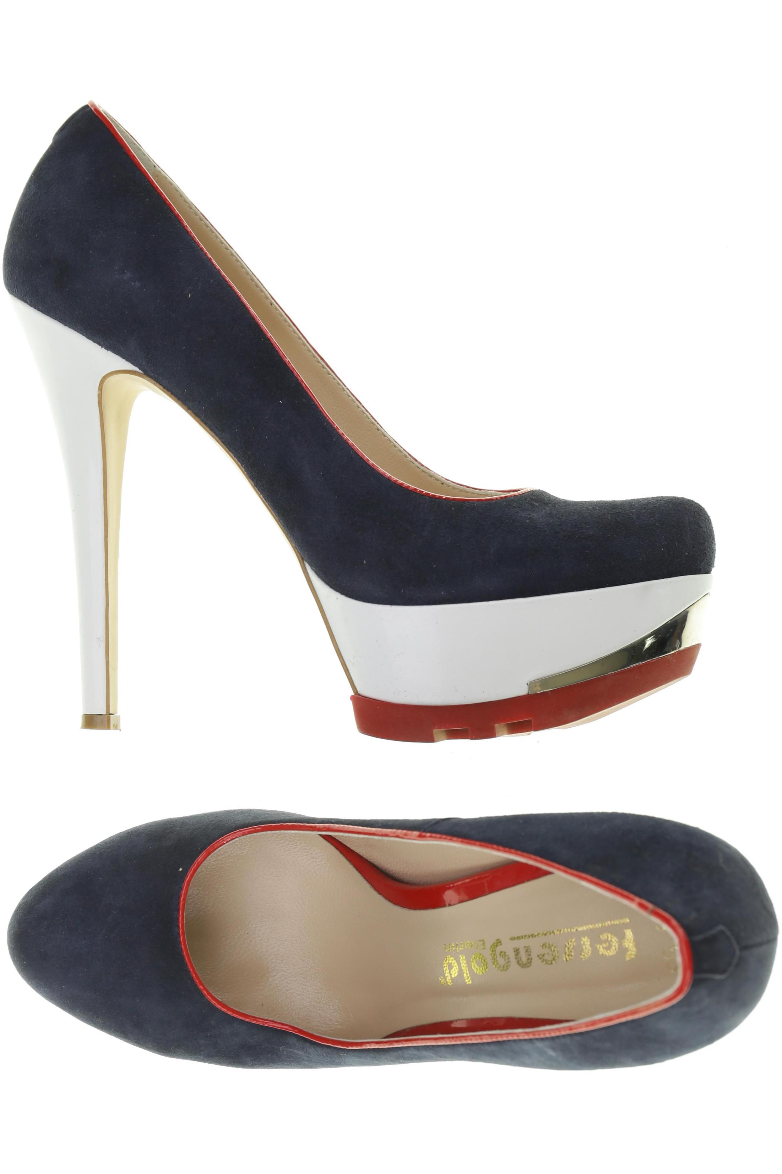 

fersengold Damen Pumps, blau, Gr. 40