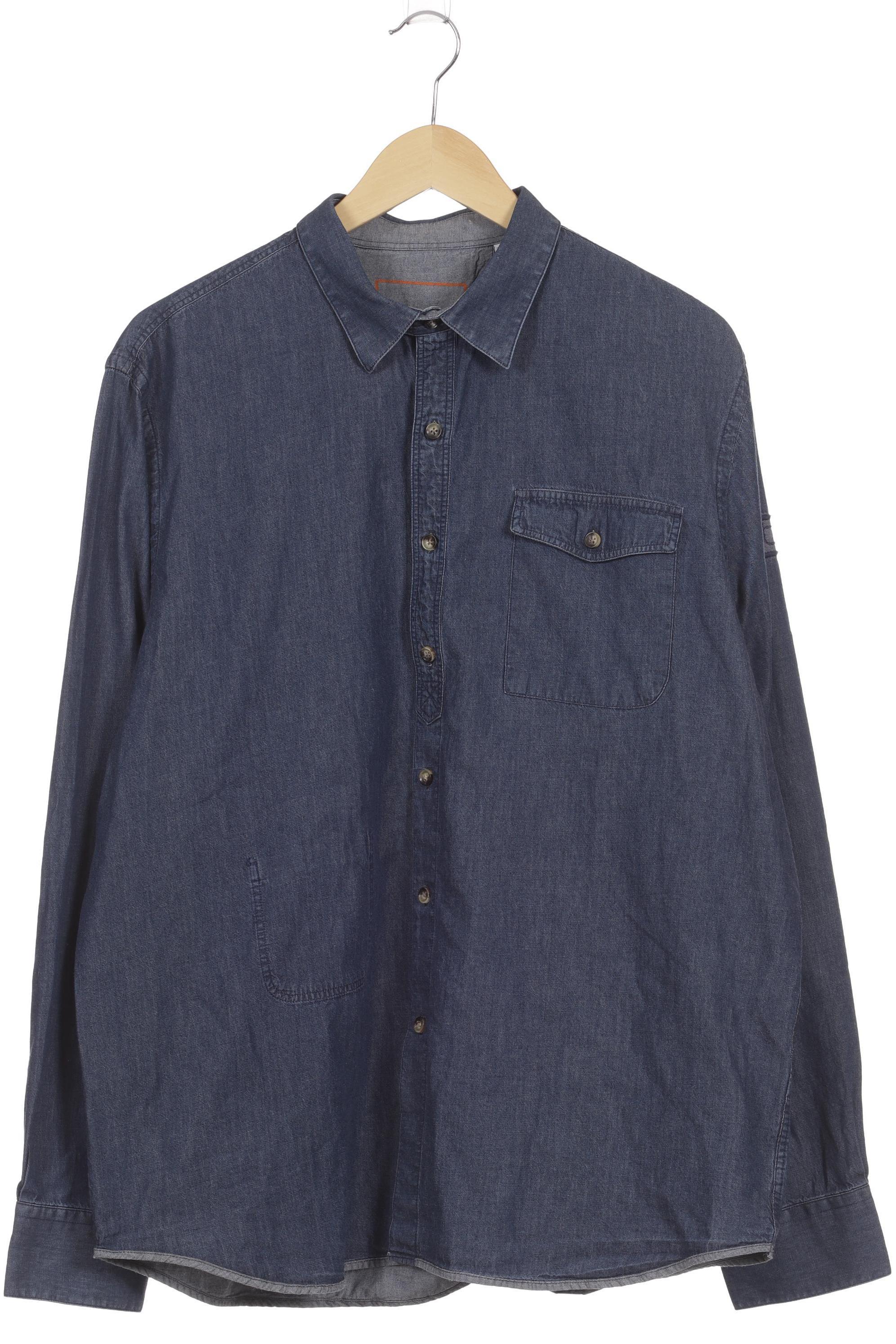 

handstich Herren Hemd, blau, Gr.