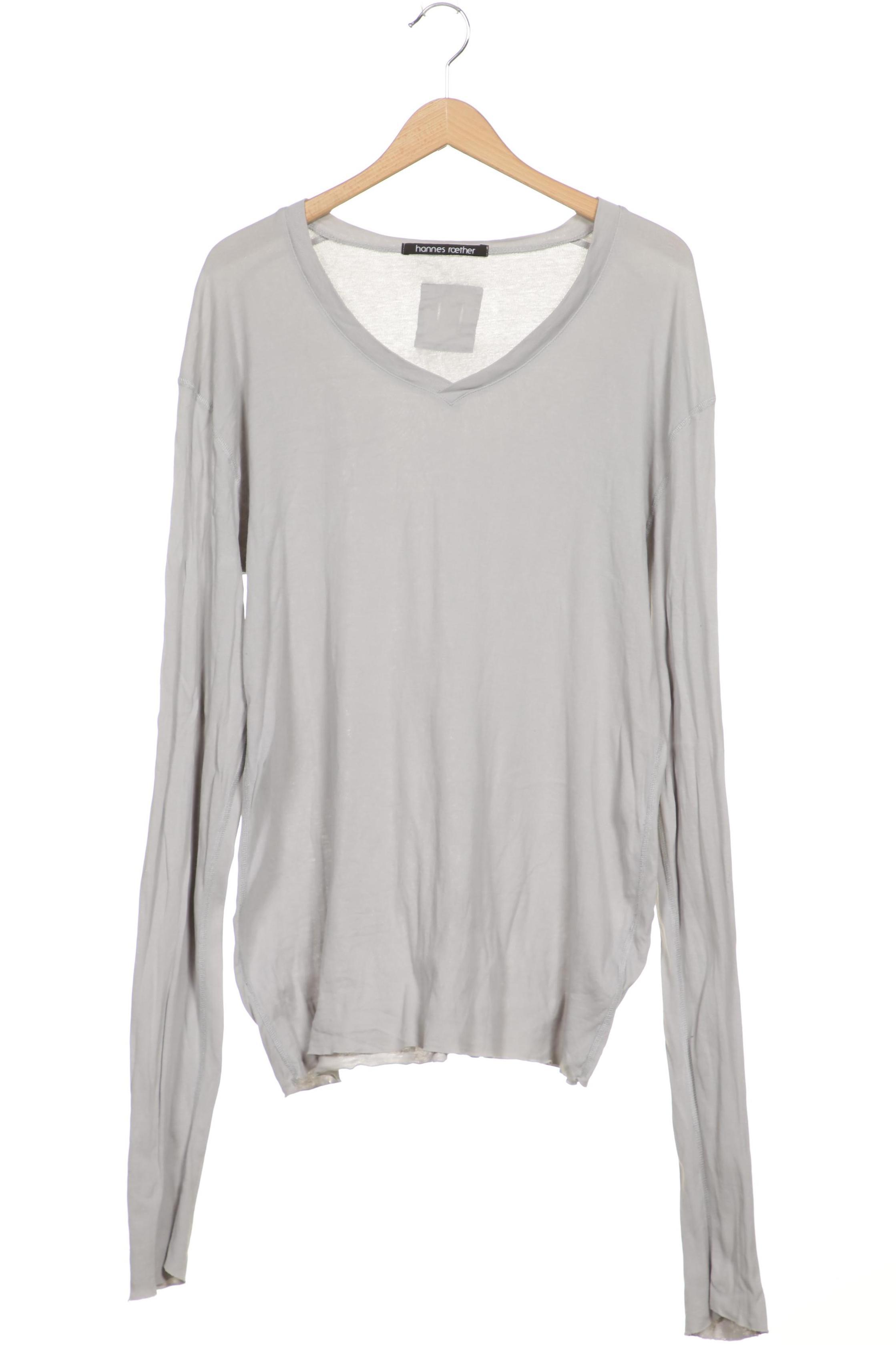 

hannes roether Herren Langarmshirt, grau, Gr.