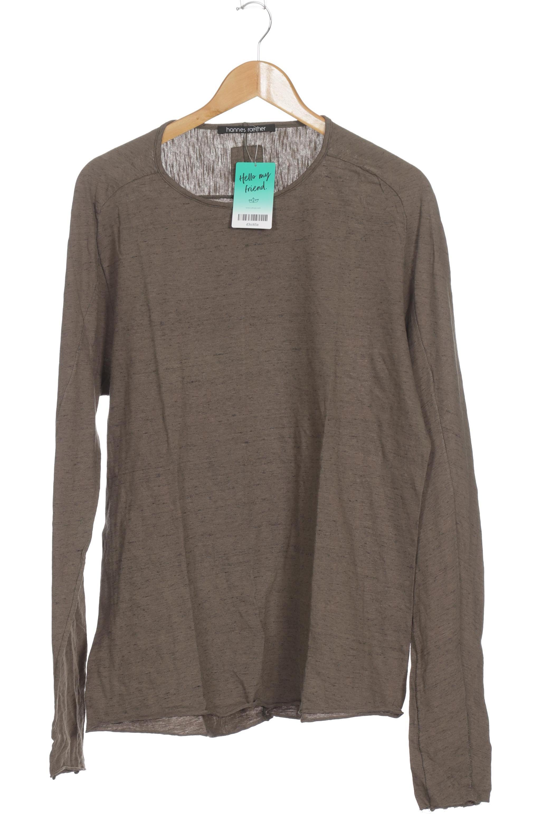 

hannes roether Herren Langarmshirt, braun, Gr.