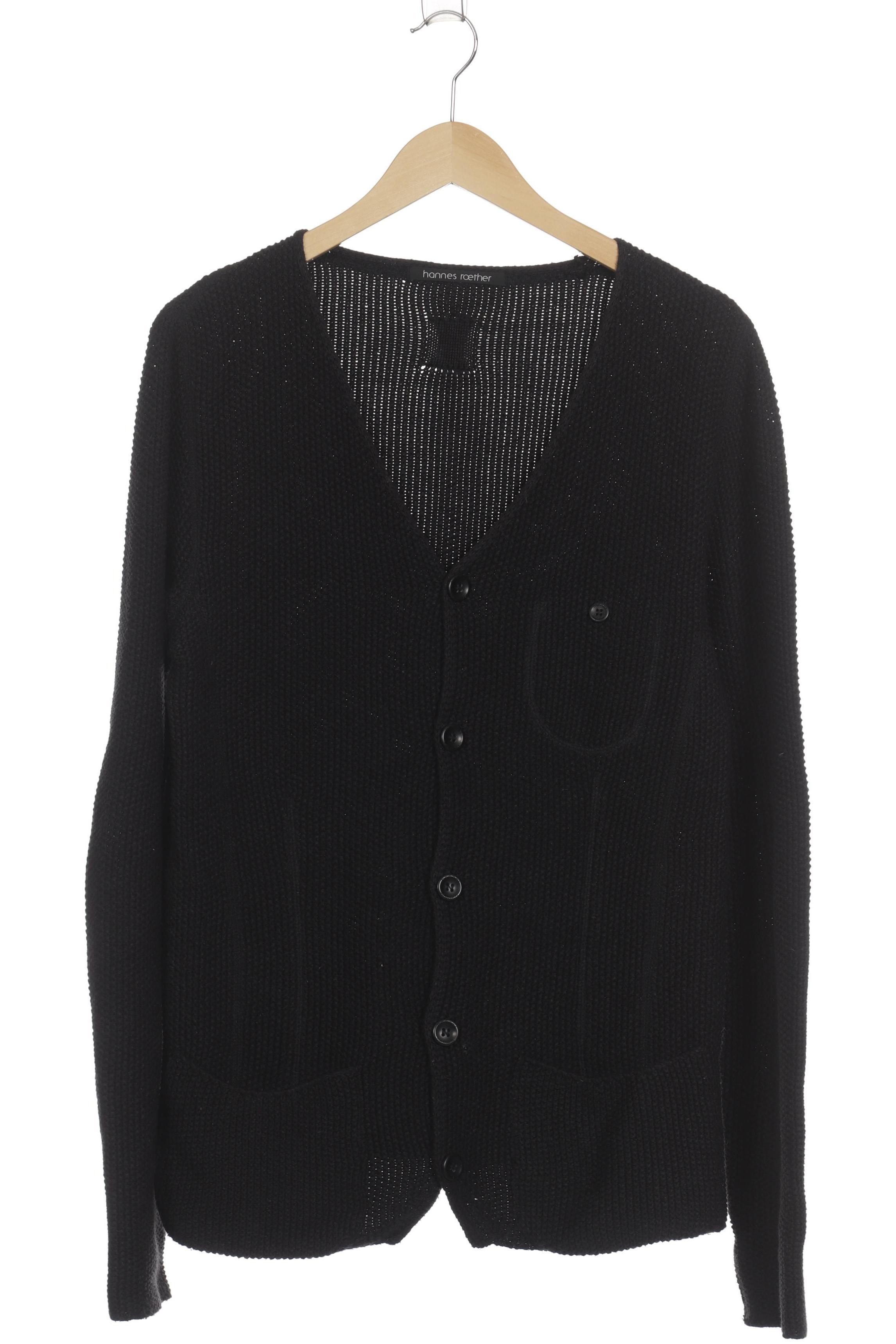 

hannes roether Herren Strickjacke, schwarz, Gr.