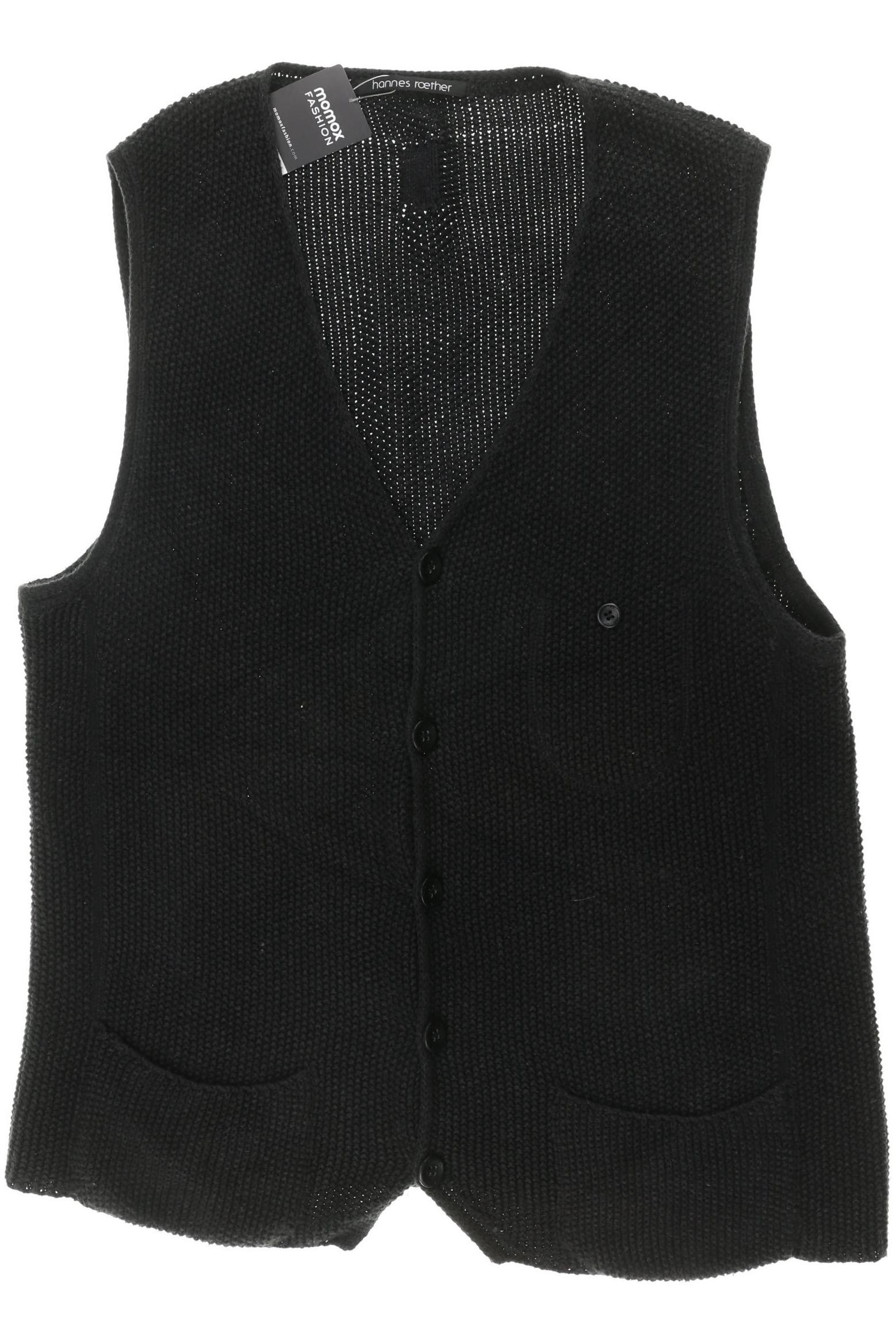 Thumbnail - hannes roether Herren Strickjacke, schwarz, Gr.