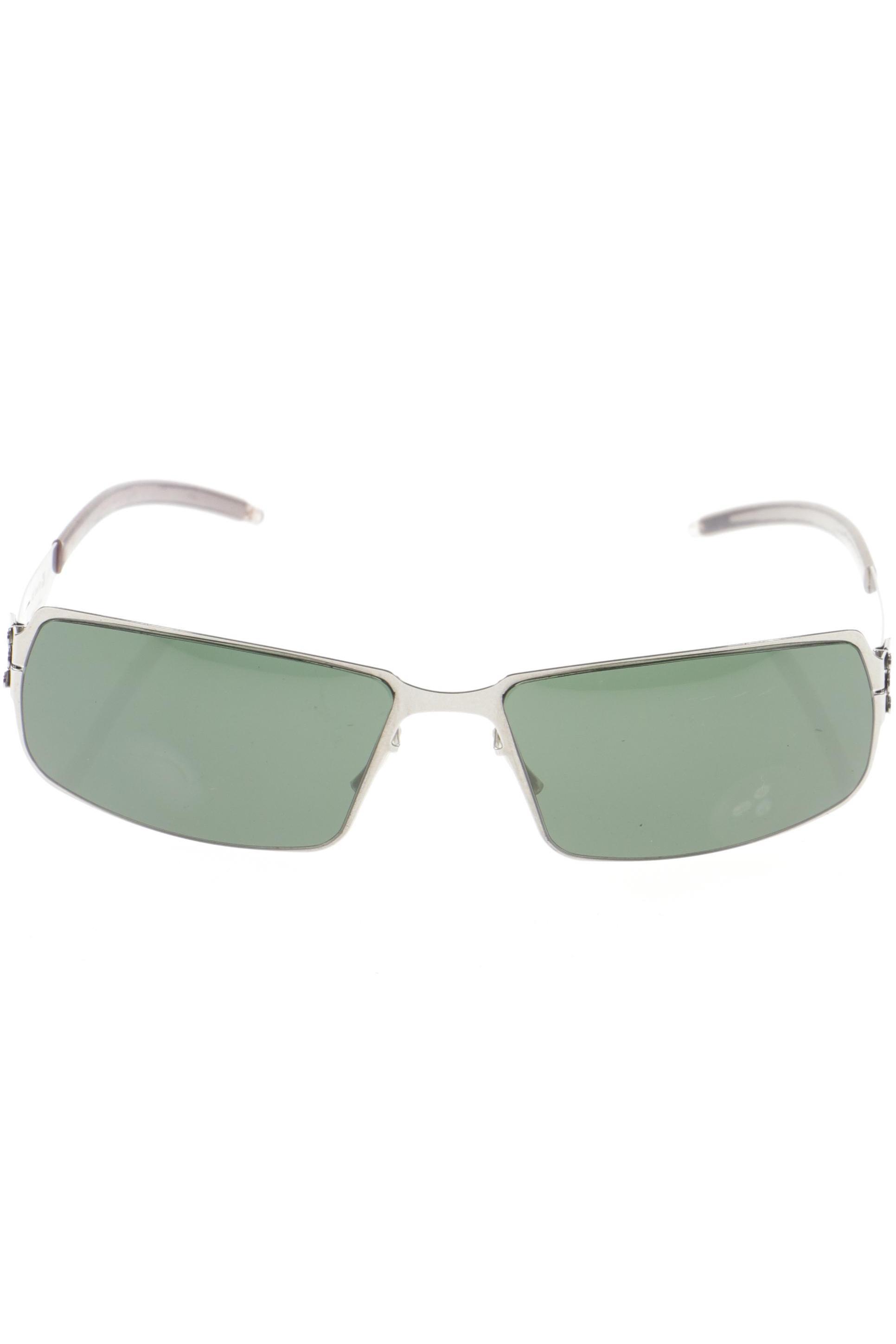 

ic! berlin Herren Sonnenbrille, silber, Gr.