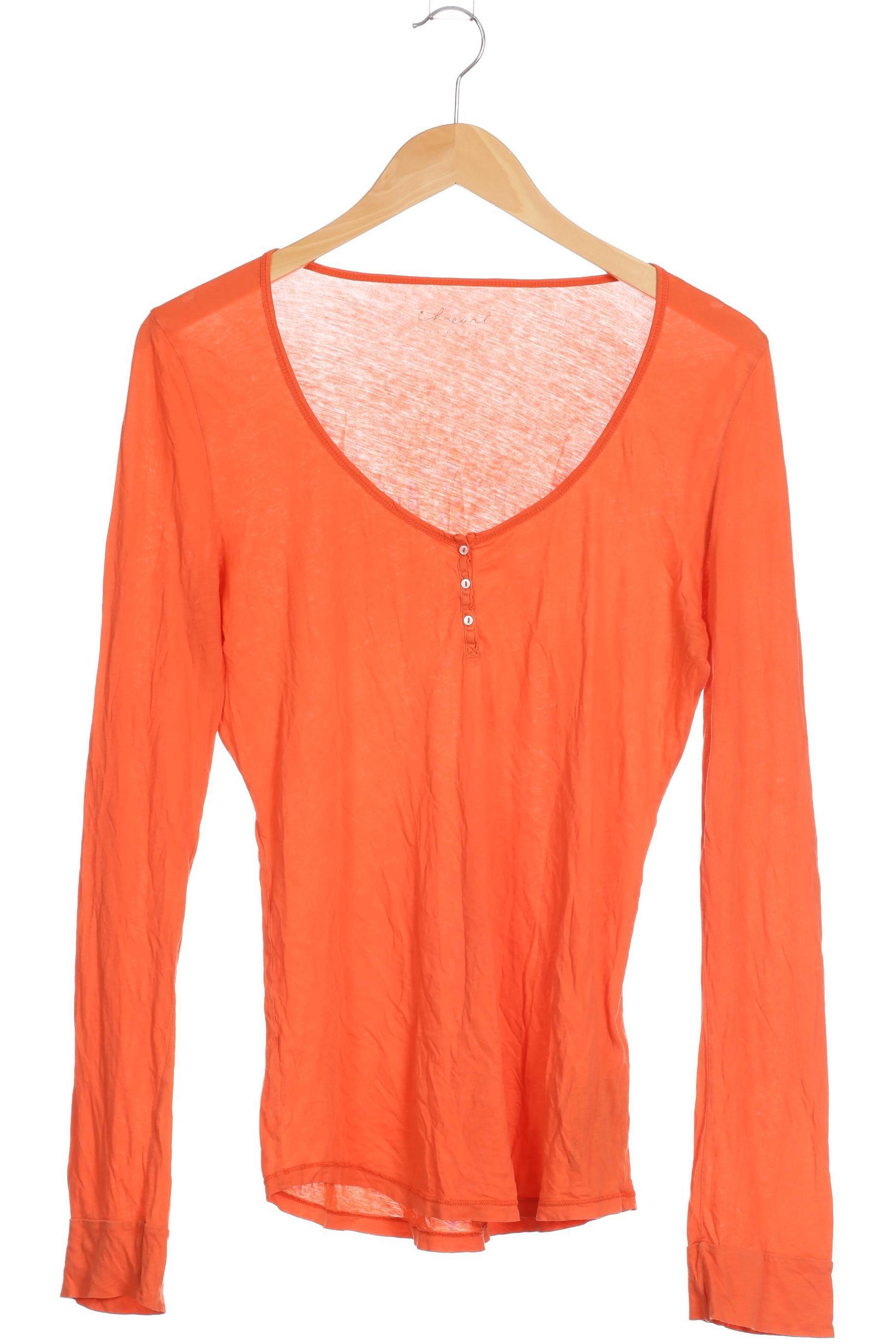 

iheart Damen Langarmshirt, orange, Gr.