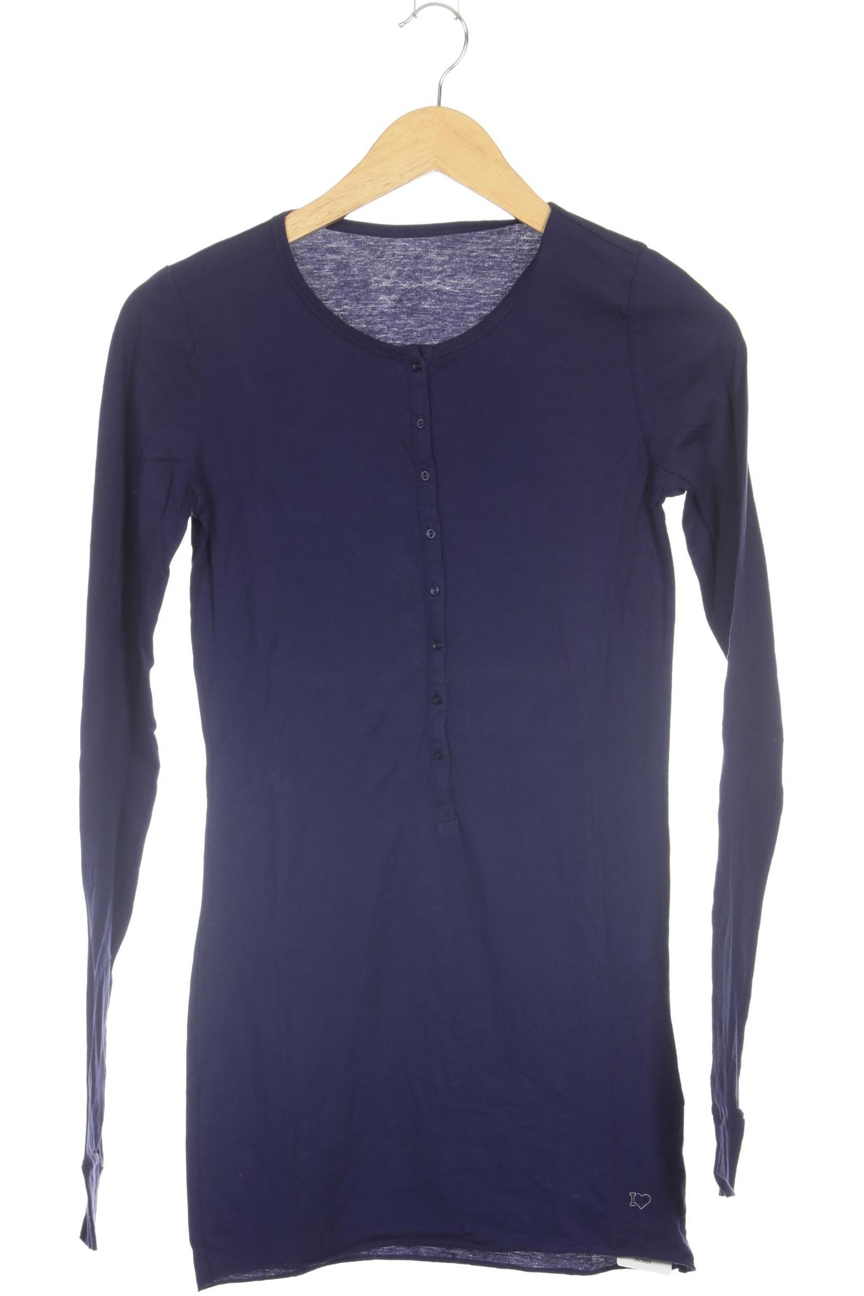 

iheart Damen Langarmshirt, blau, Gr.