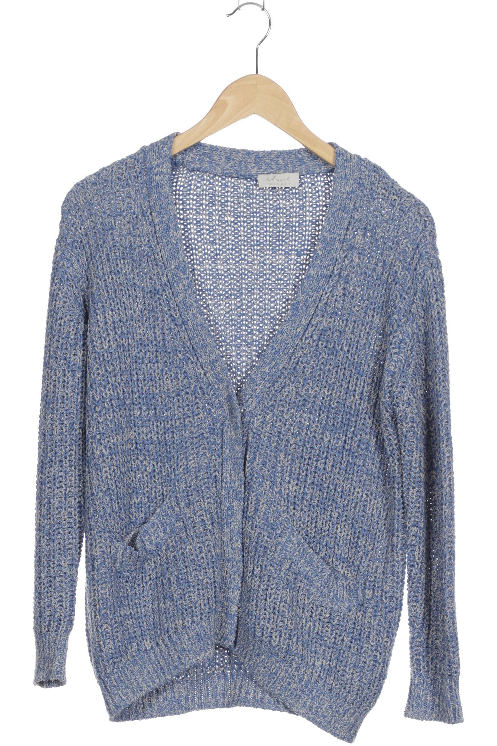 

iheart Damen Strickjacke, blau, Gr.