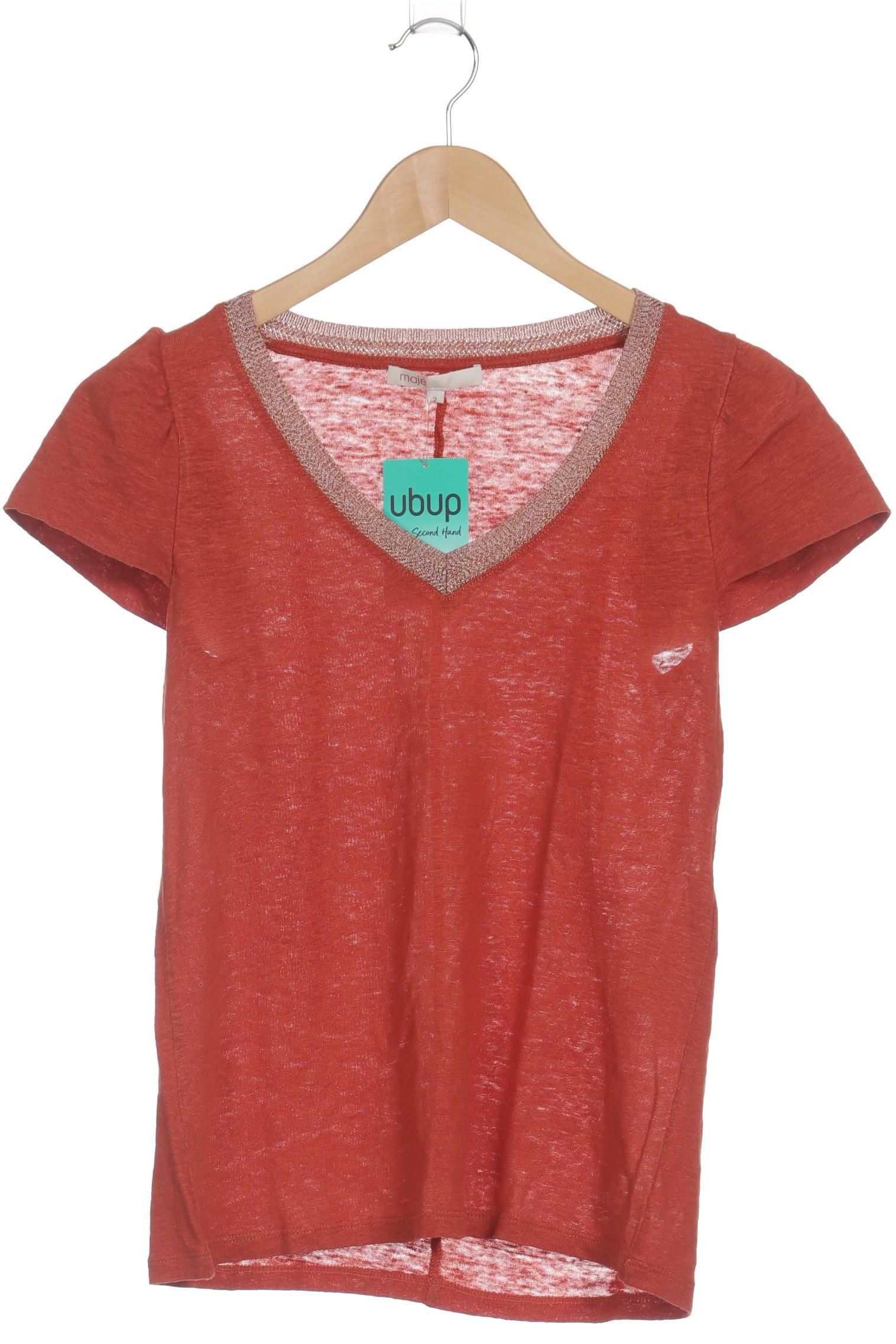 

maje Damen T-Shirt, rot, Gr.