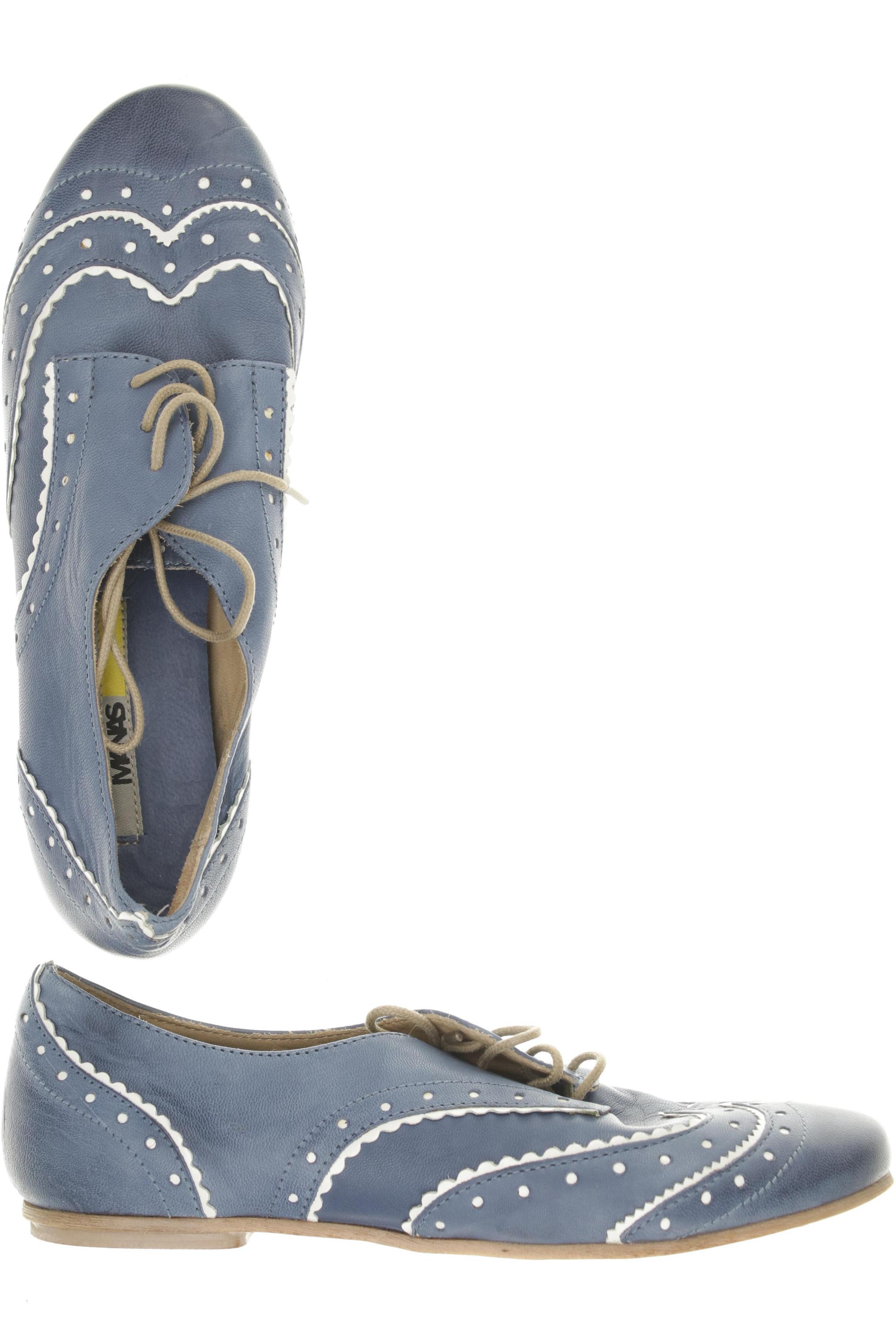 

manas Damen Halbschuh, blau, Gr. 37