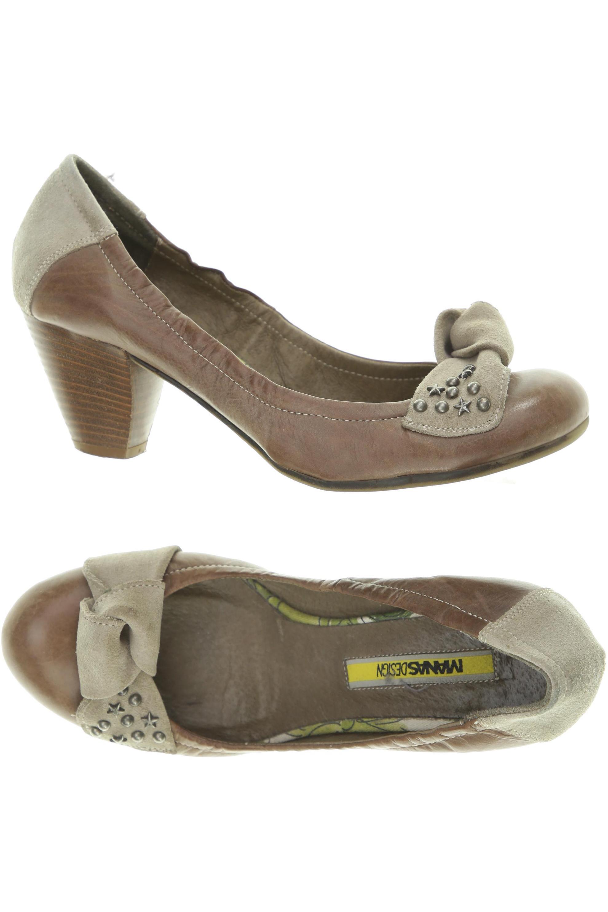 

manas Damen Pumps, braun, Gr. 39