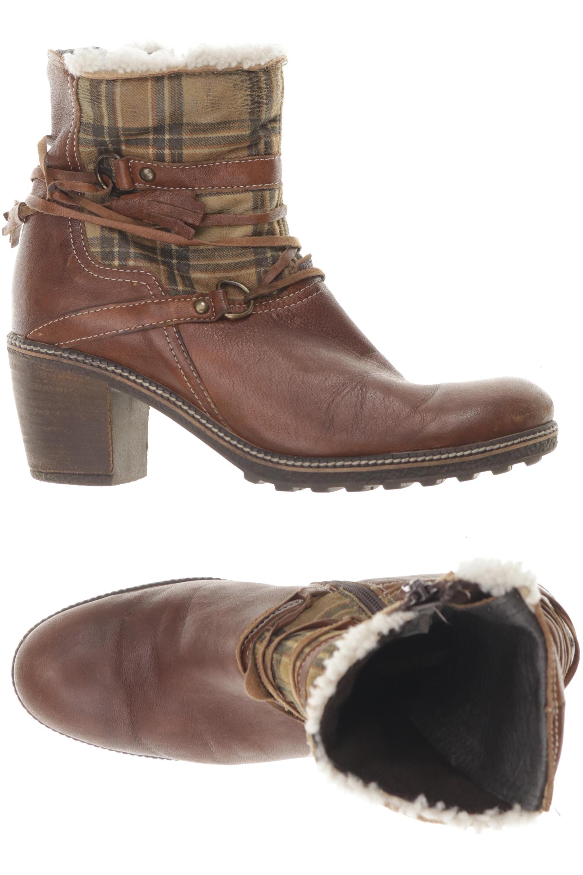 

manas Damen Stiefelette, braun, Gr. 40