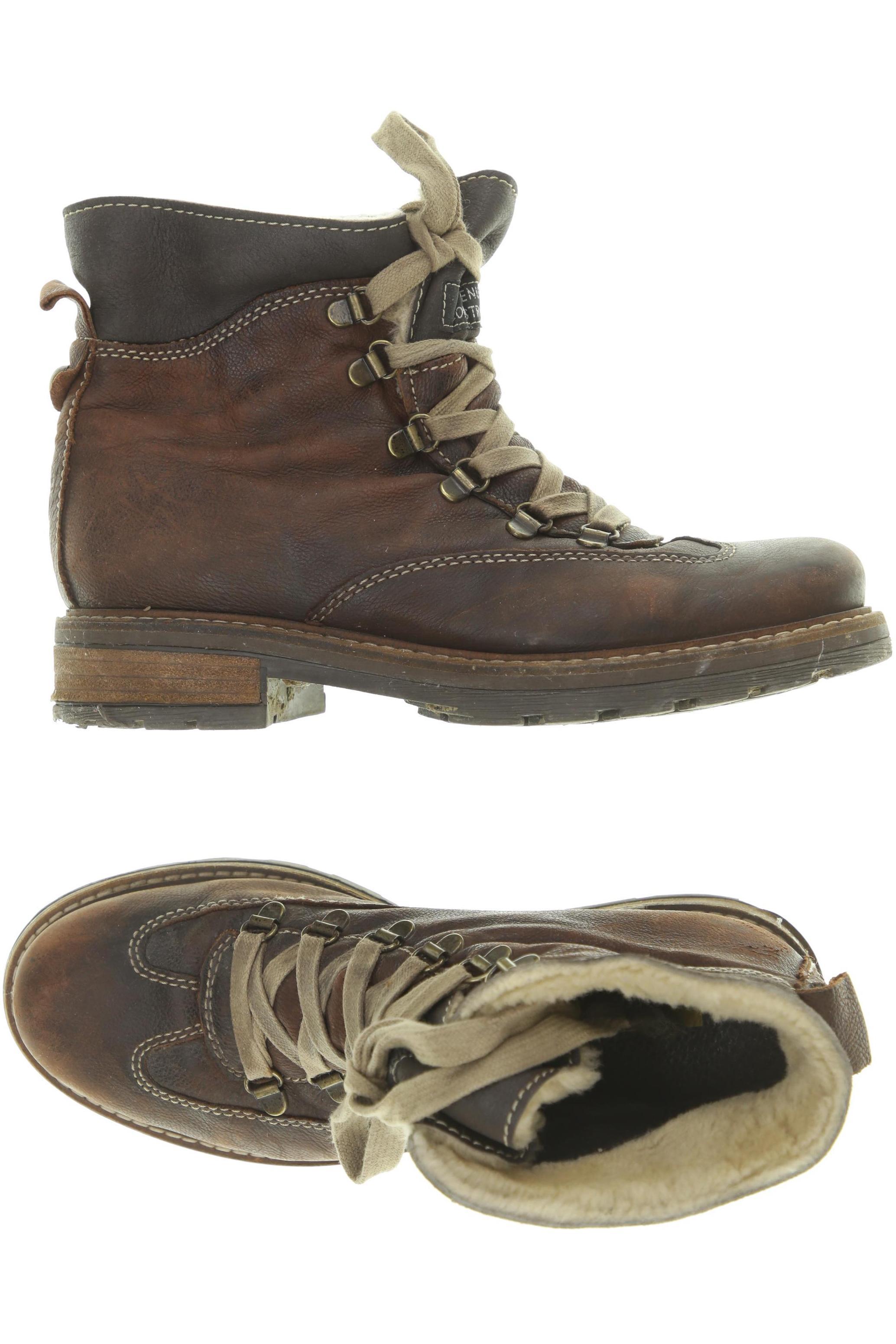 

manas Damen Stiefelette, braun, Gr. 38