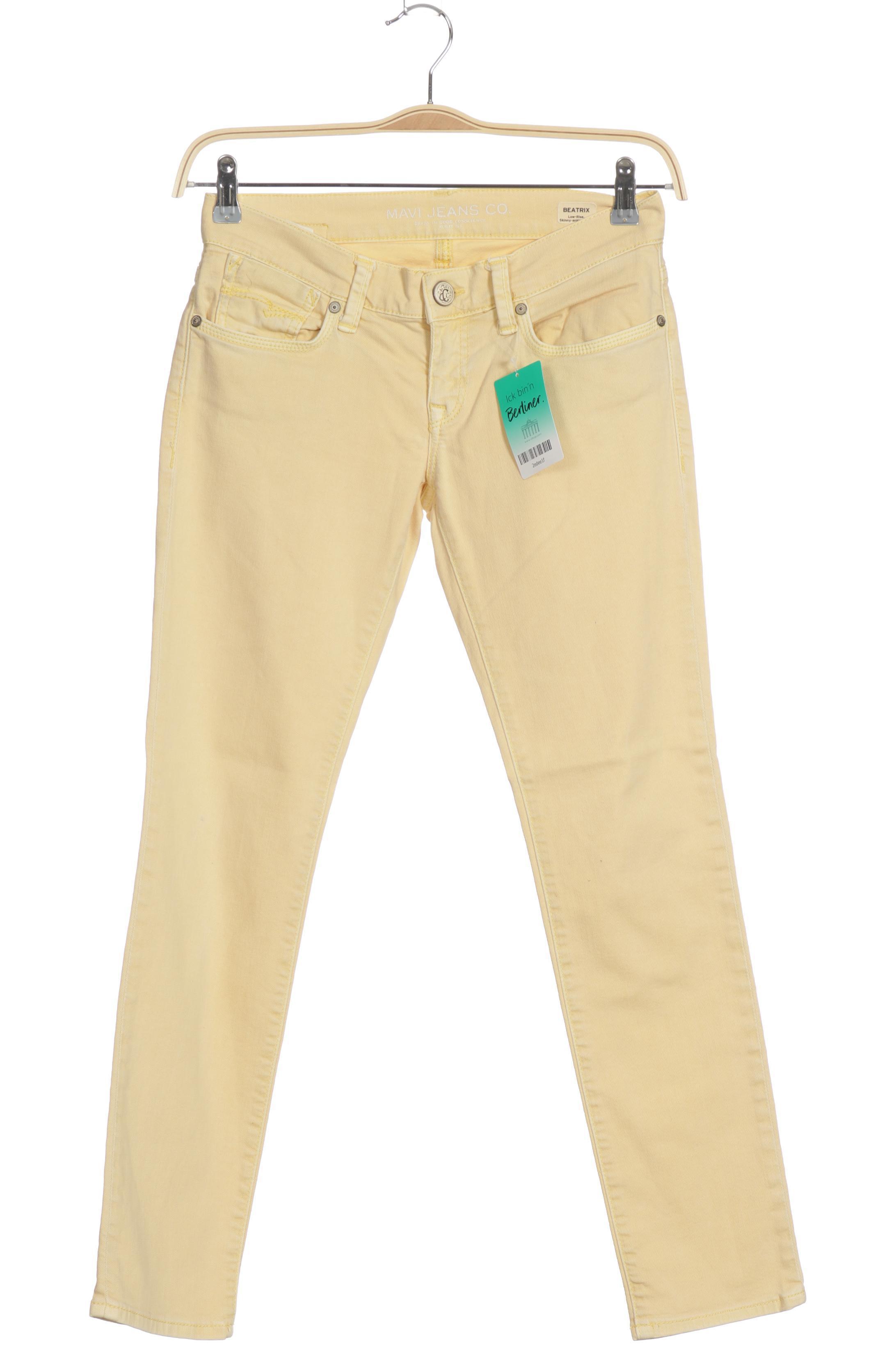 

mavi Damen Jeans, gelb, Gr. 27