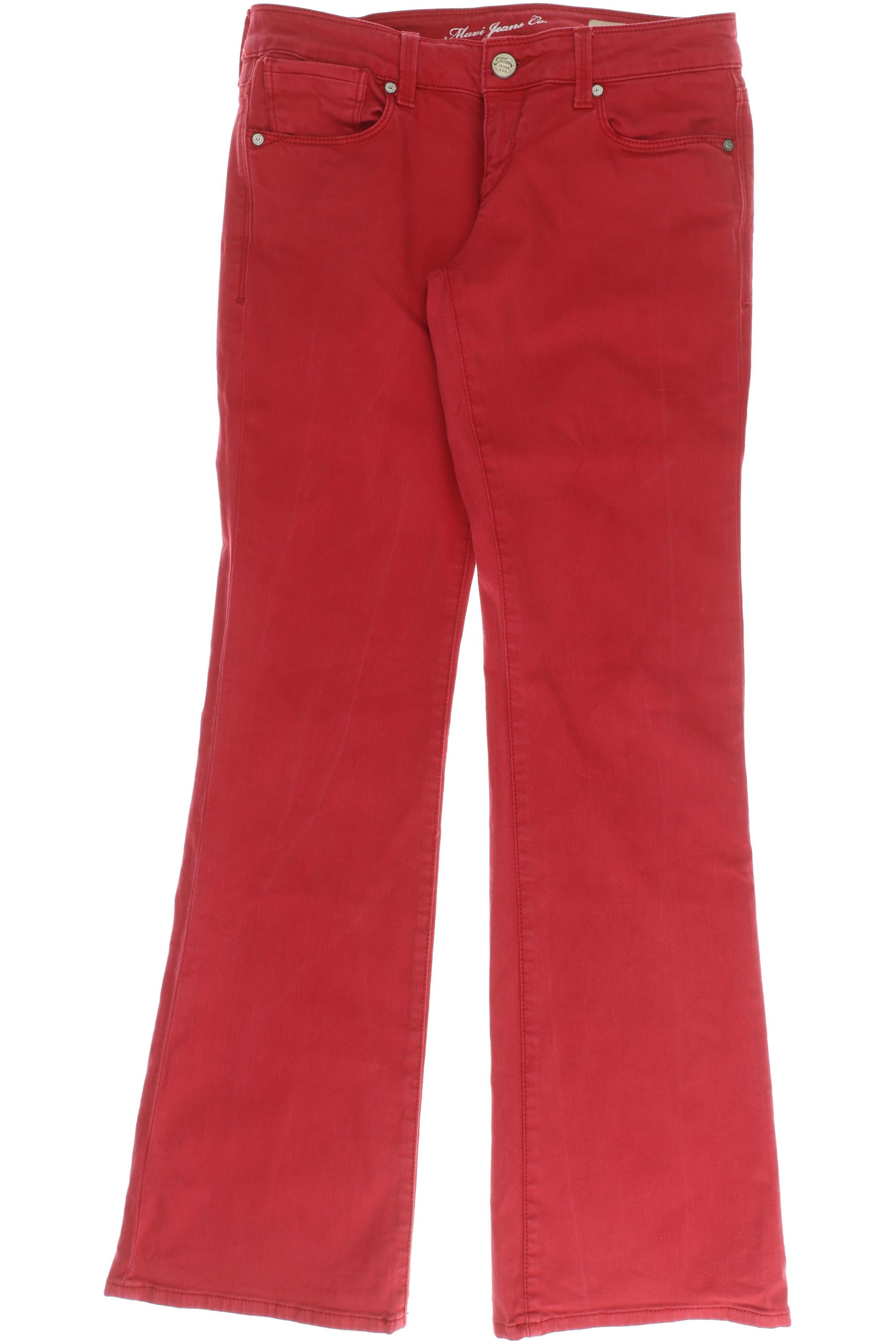 

mavi Damen Jeans, rot, Gr. 28
