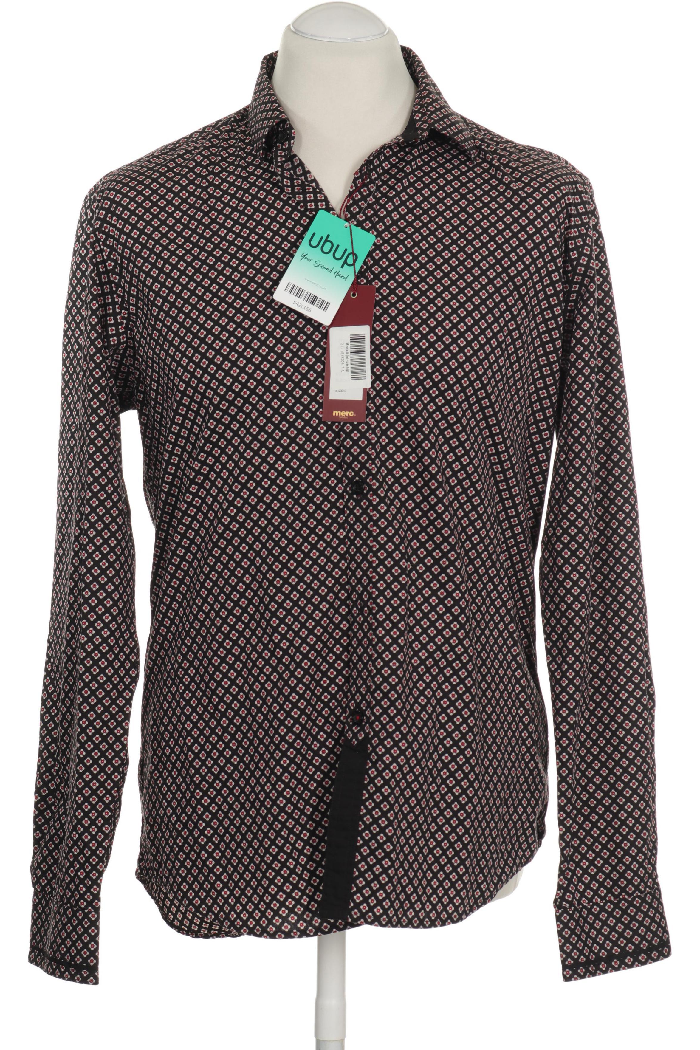 

merc Herren Hemd, schwarz, Gr.