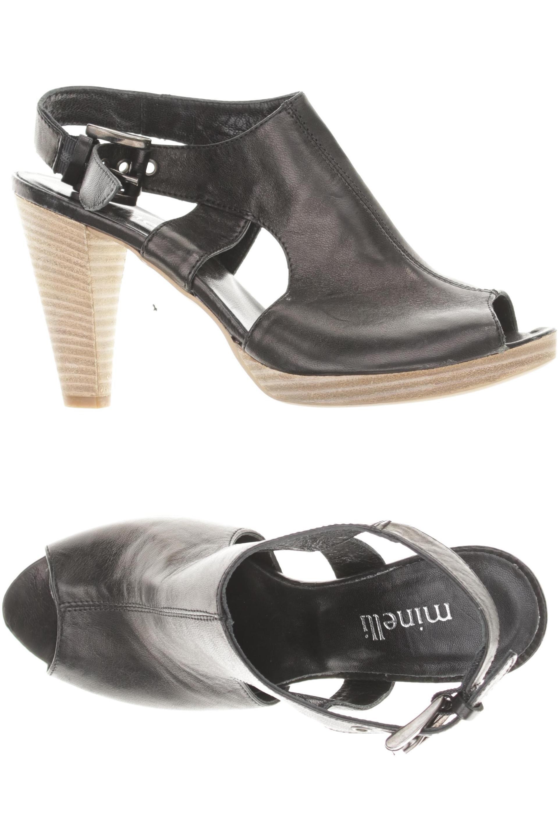 

minelli Damen Sandale, schwarz, Gr. 37