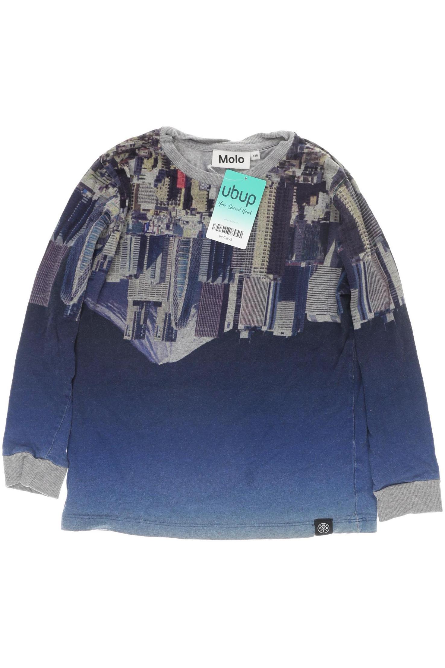 

molo Jungen Langarmshirt, blau, Gr. 128