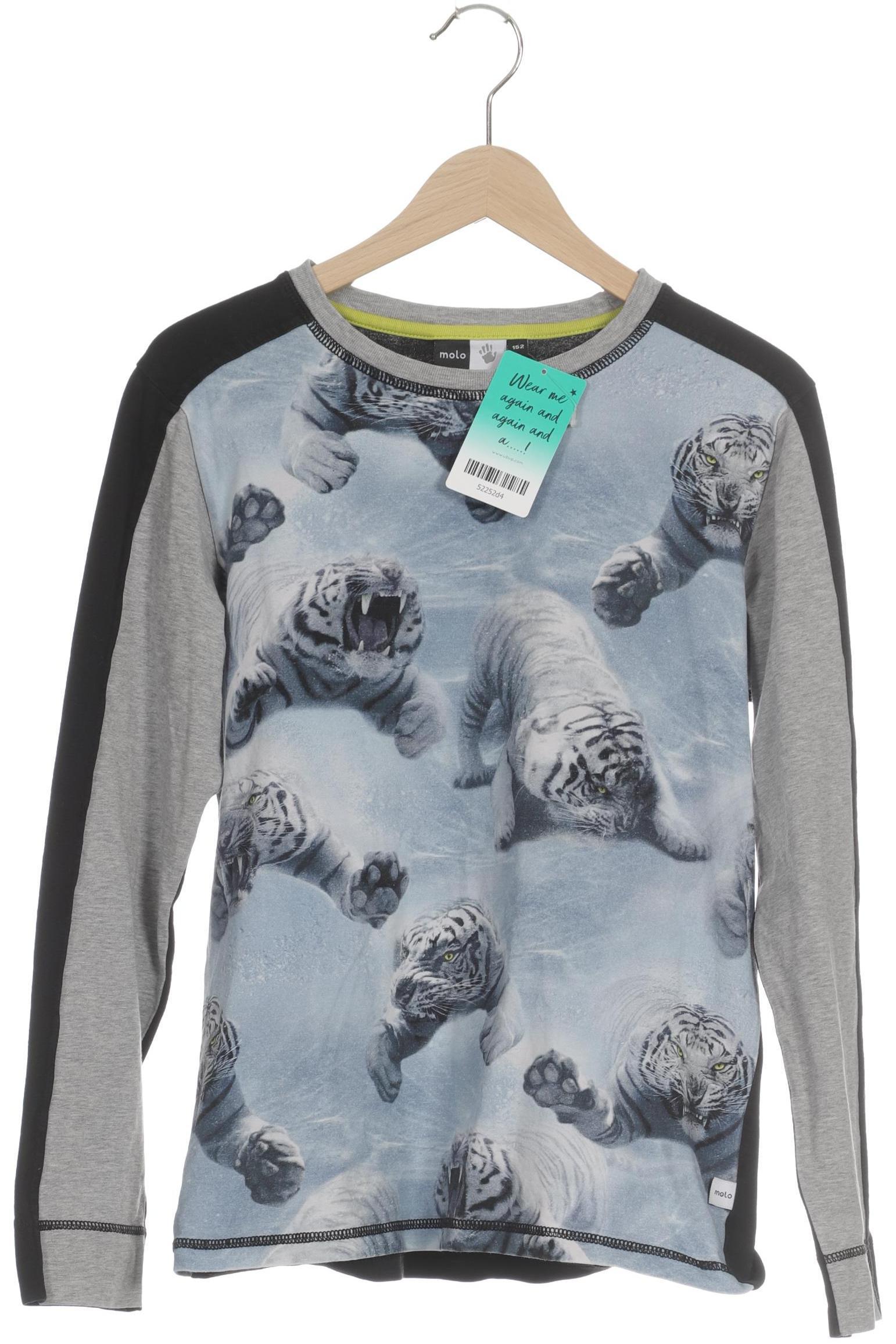 

molo Jungen Langarmshirt, grau, Gr. 152