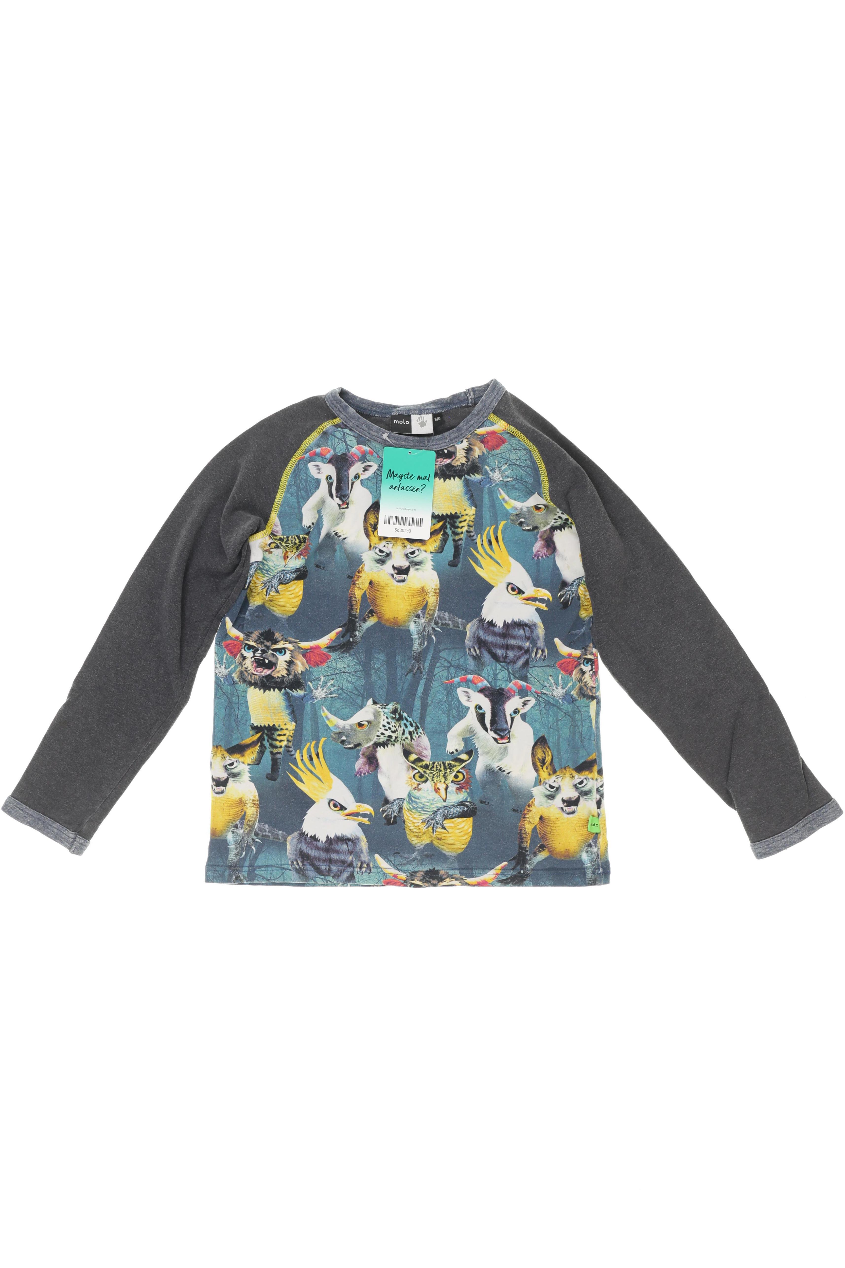 

molo Jungen Langarmshirt, grau, Gr. 140