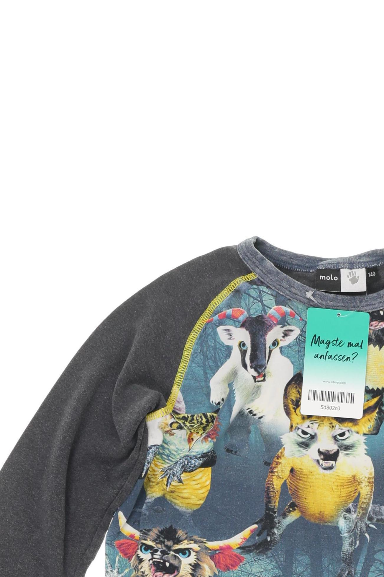 Thumbnail - molo Jungen Langarmshirt, grau, Gr. 140