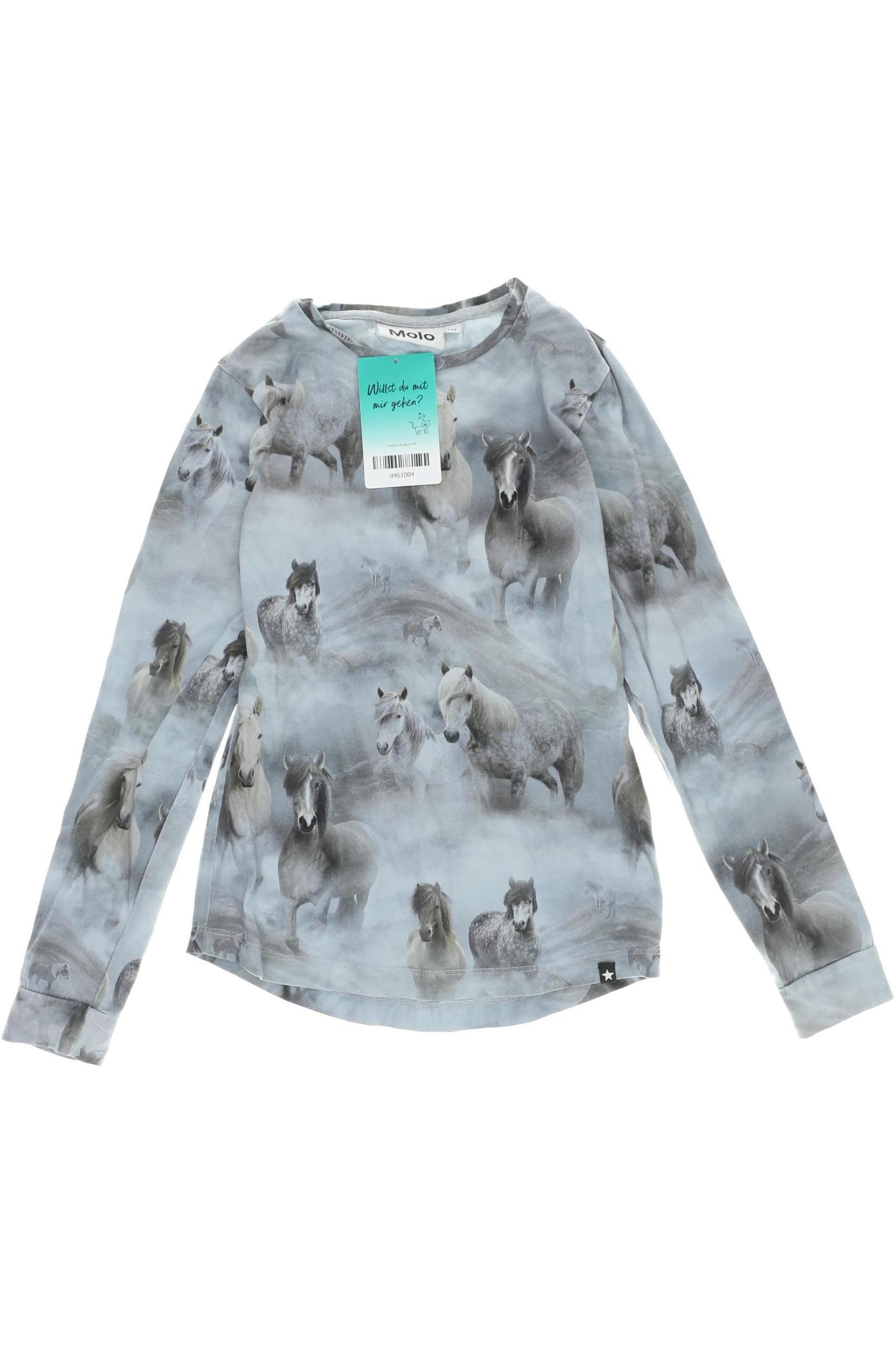 

molo Mädchen Langarmshirt, grau, Gr. 128