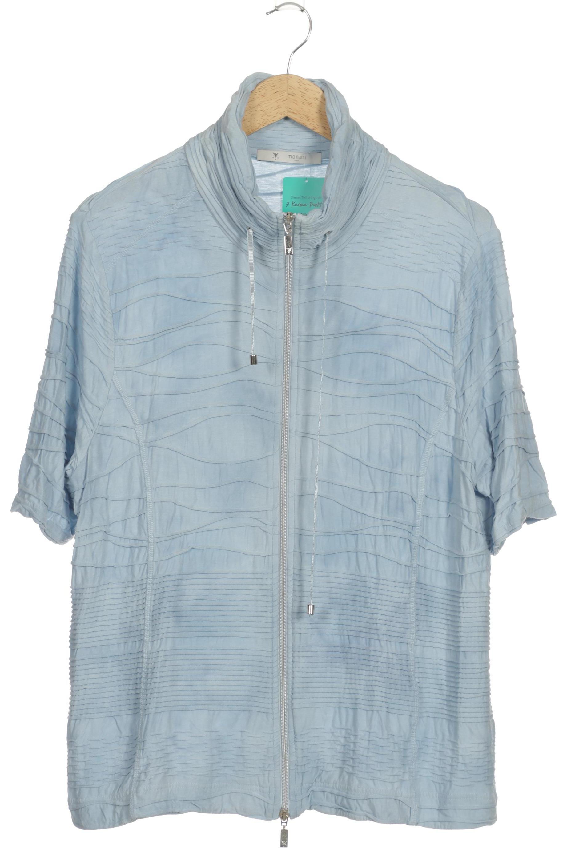 

monari Damen Strickjacke, blau, Gr. 48