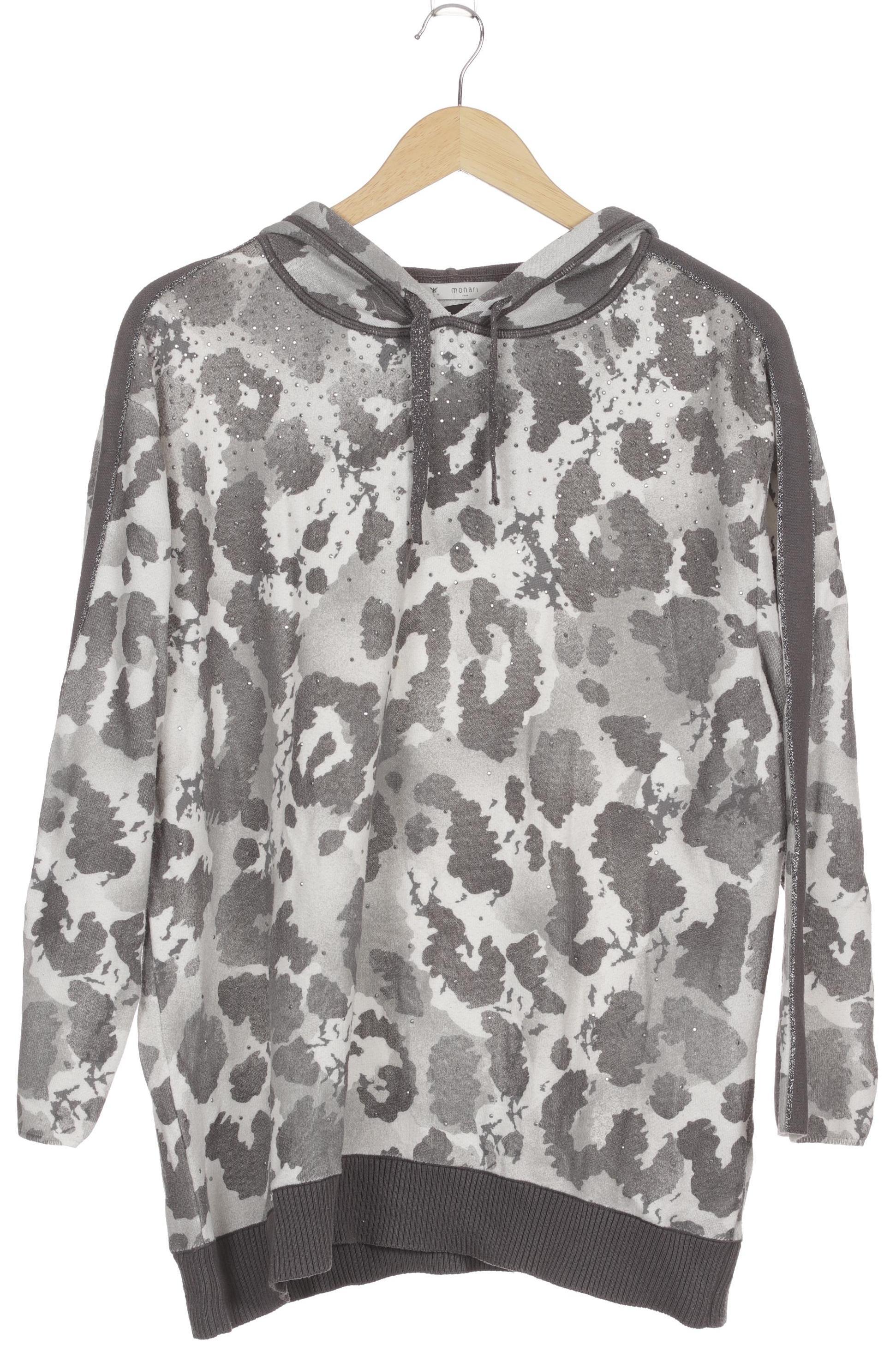 

monari Damen Kapuzenpullover, grau, Gr. 46