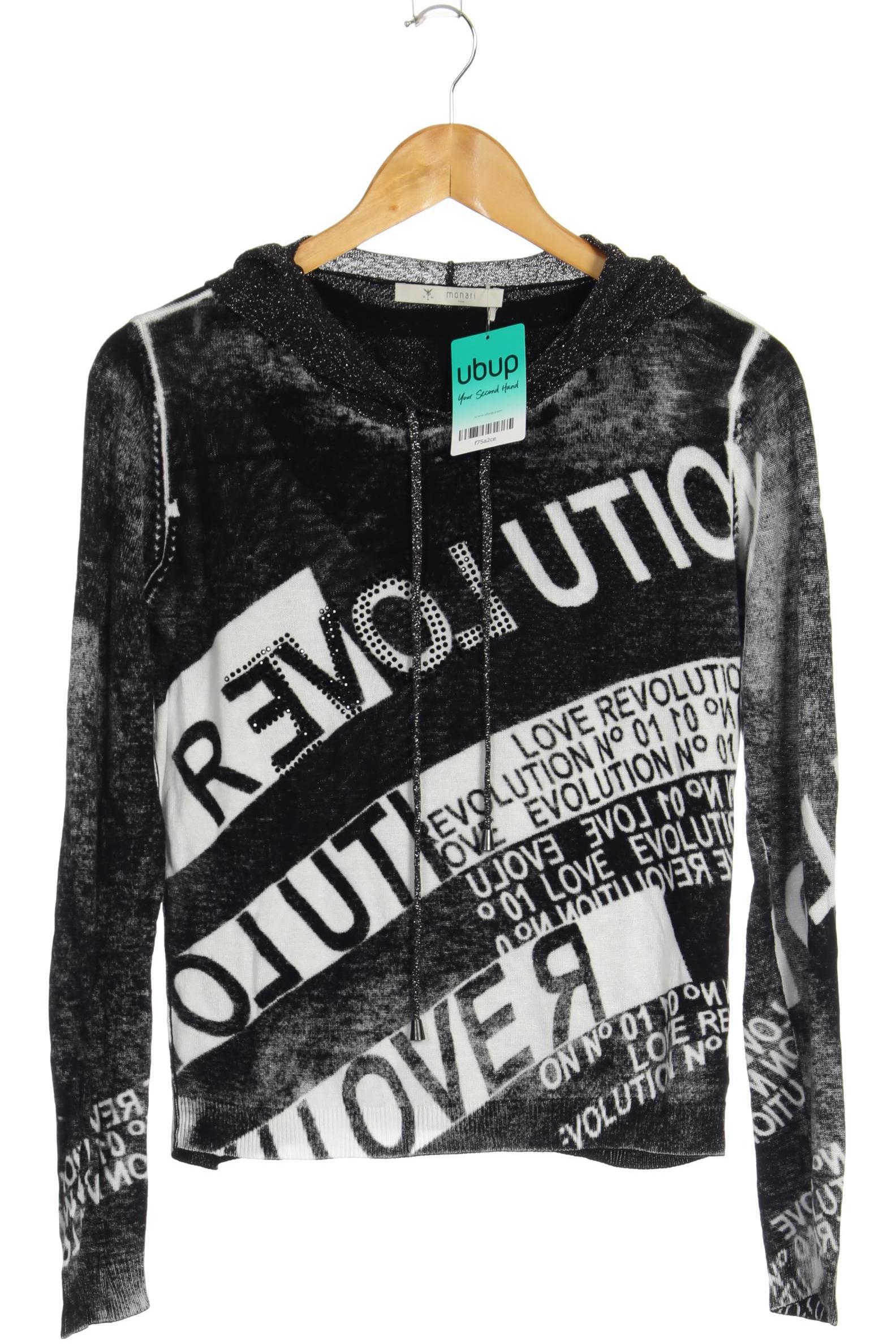 

monari Damen Kapuzenpullover, schwarz, Gr. 36