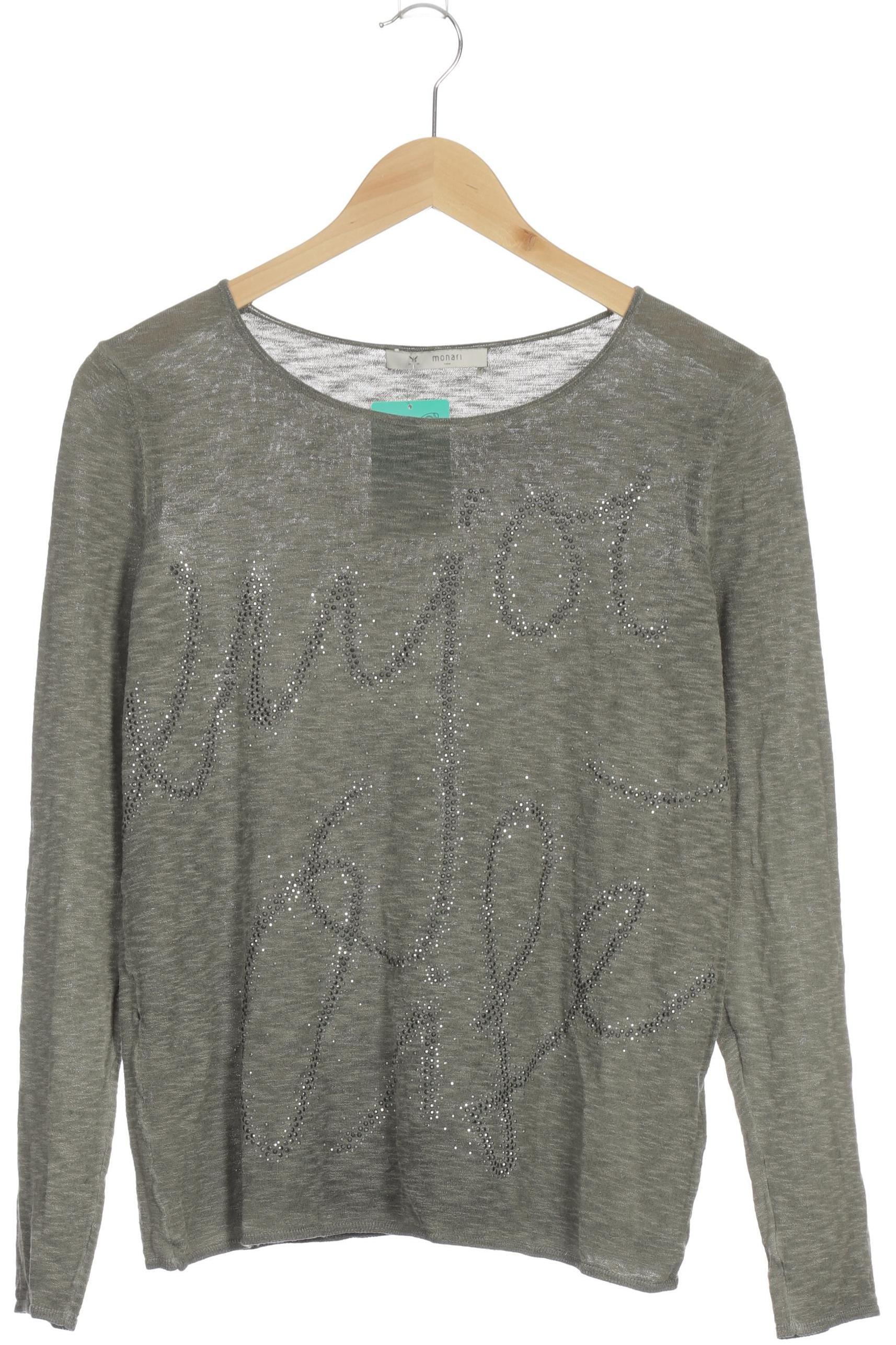 

monari Damen Langarmshirt, grau, Gr. 36