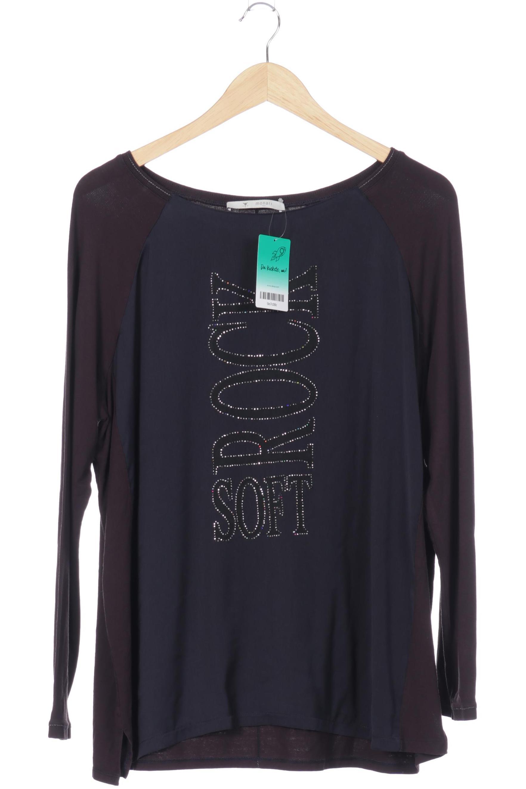 

monari Damen Langarmshirt, schwarz, Gr.