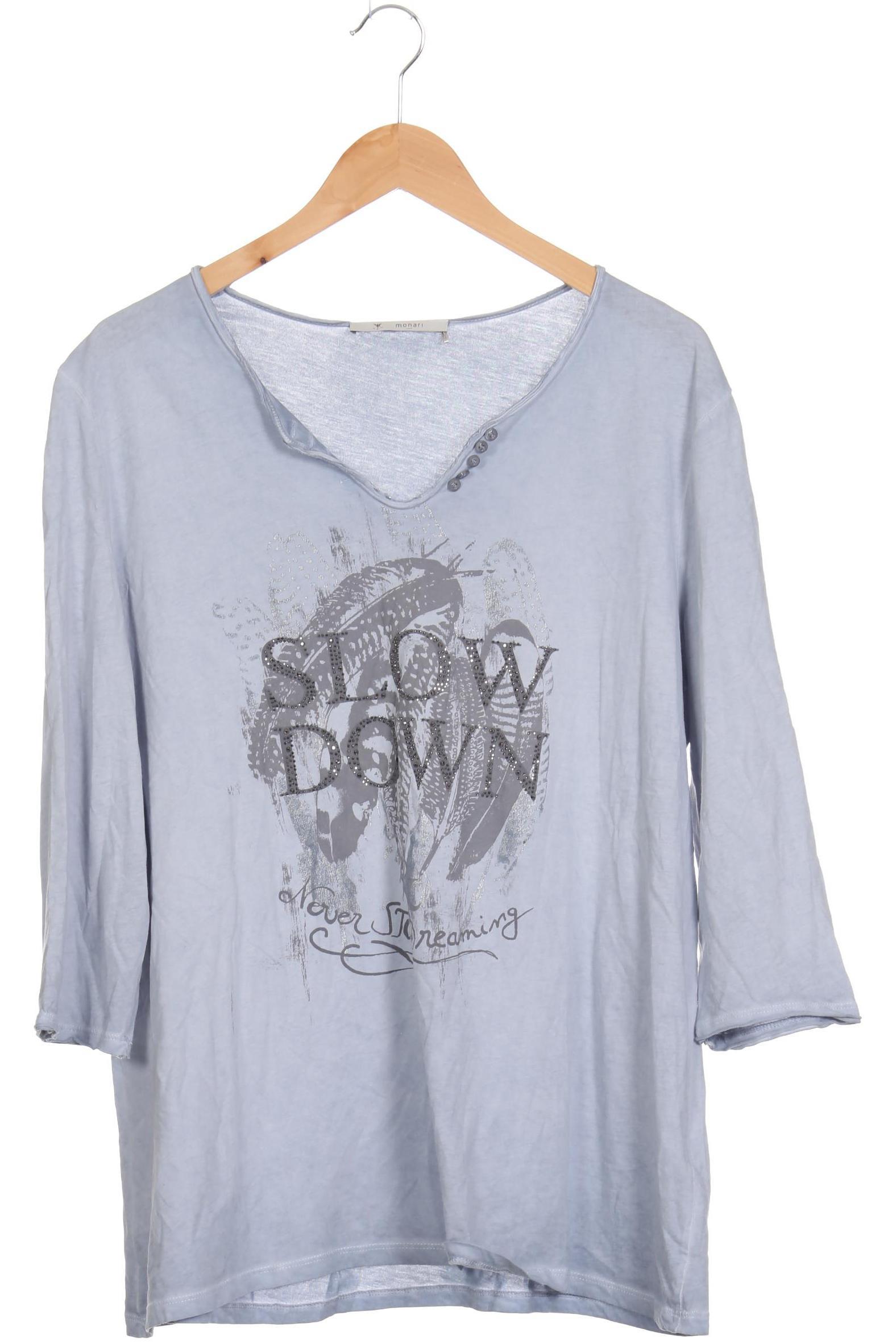 

monari Damen Langarmshirt, blau, Gr.