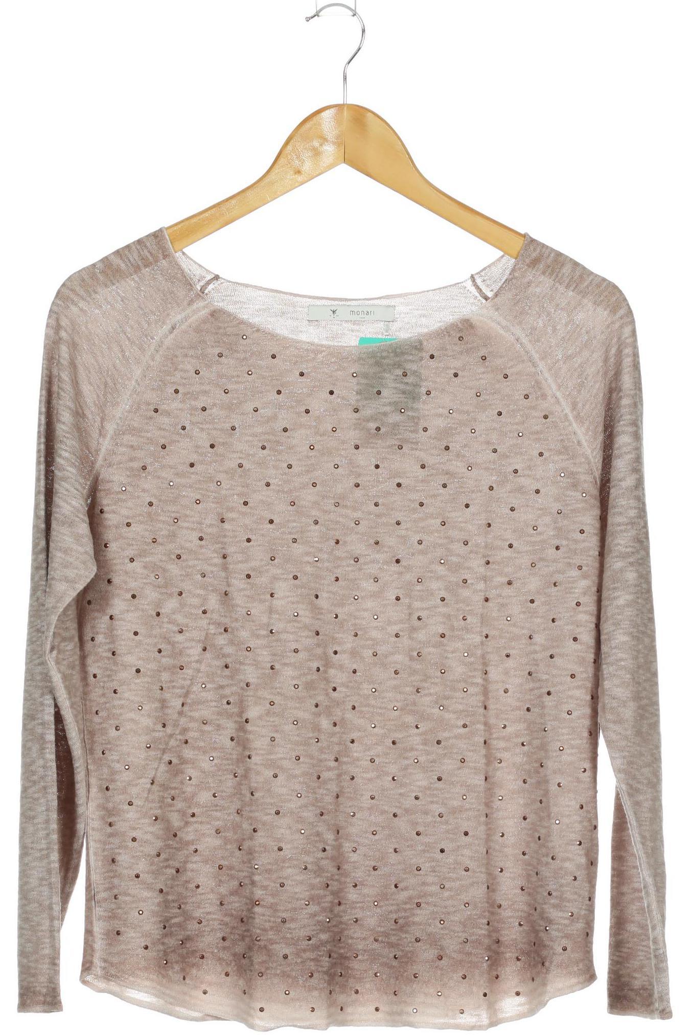 

monari Damen Langarmshirt, braun, Gr. 36