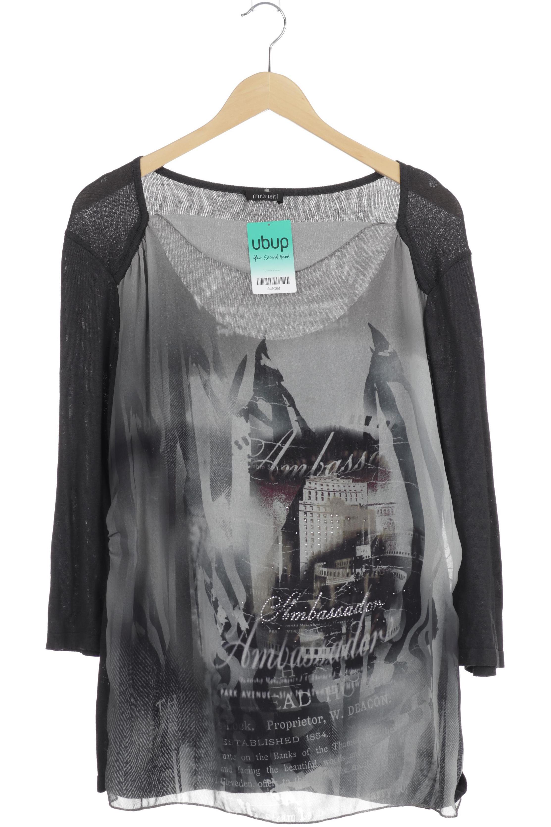 

monari Damen Langarmshirt, grau, Gr.