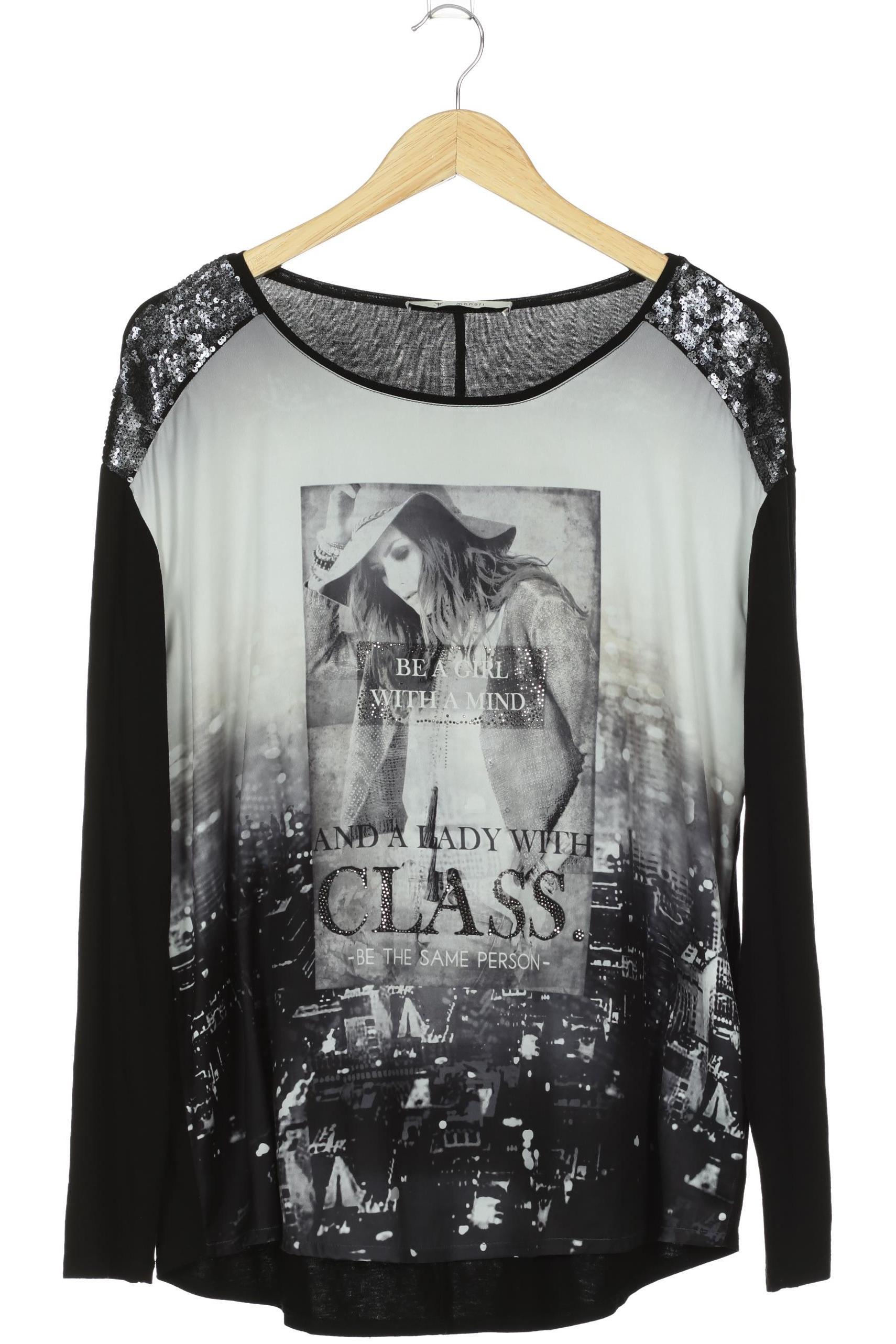 

monari Damen Langarmshirt, schwarz, Gr. 44