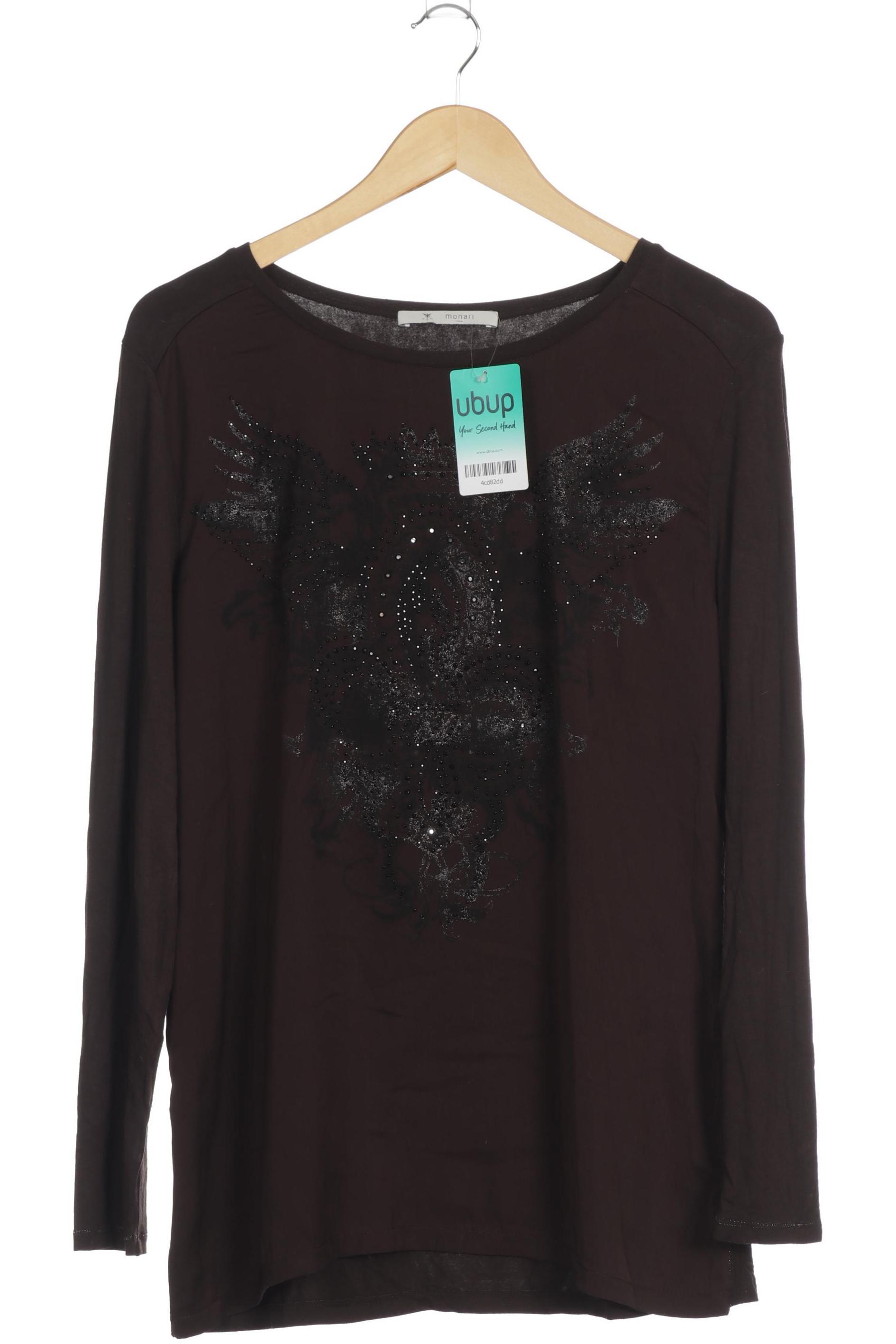 

monari Damen Langarmshirt, braun, Gr. 42