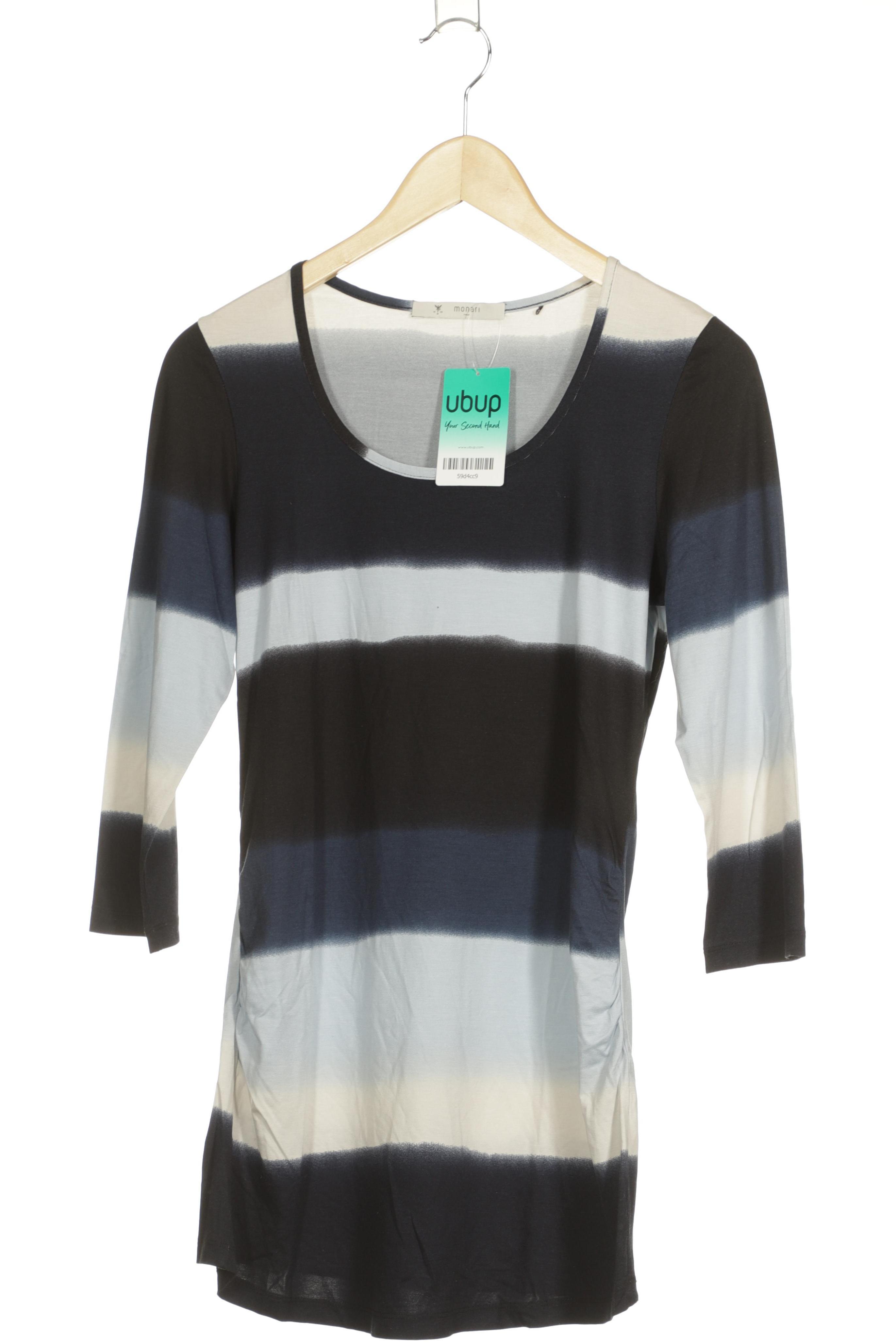 

monari Damen Langarmshirt, blau, Gr. 36