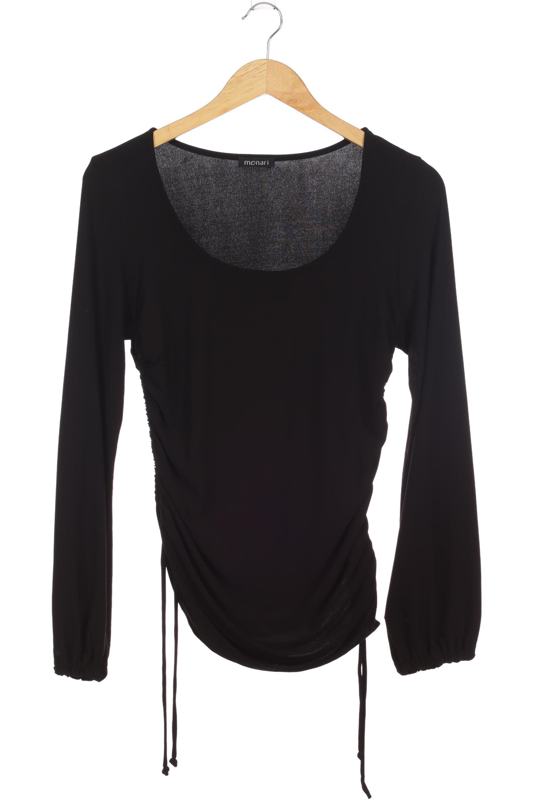 

monari Damen Langarmshirt, schwarz, Gr. 40