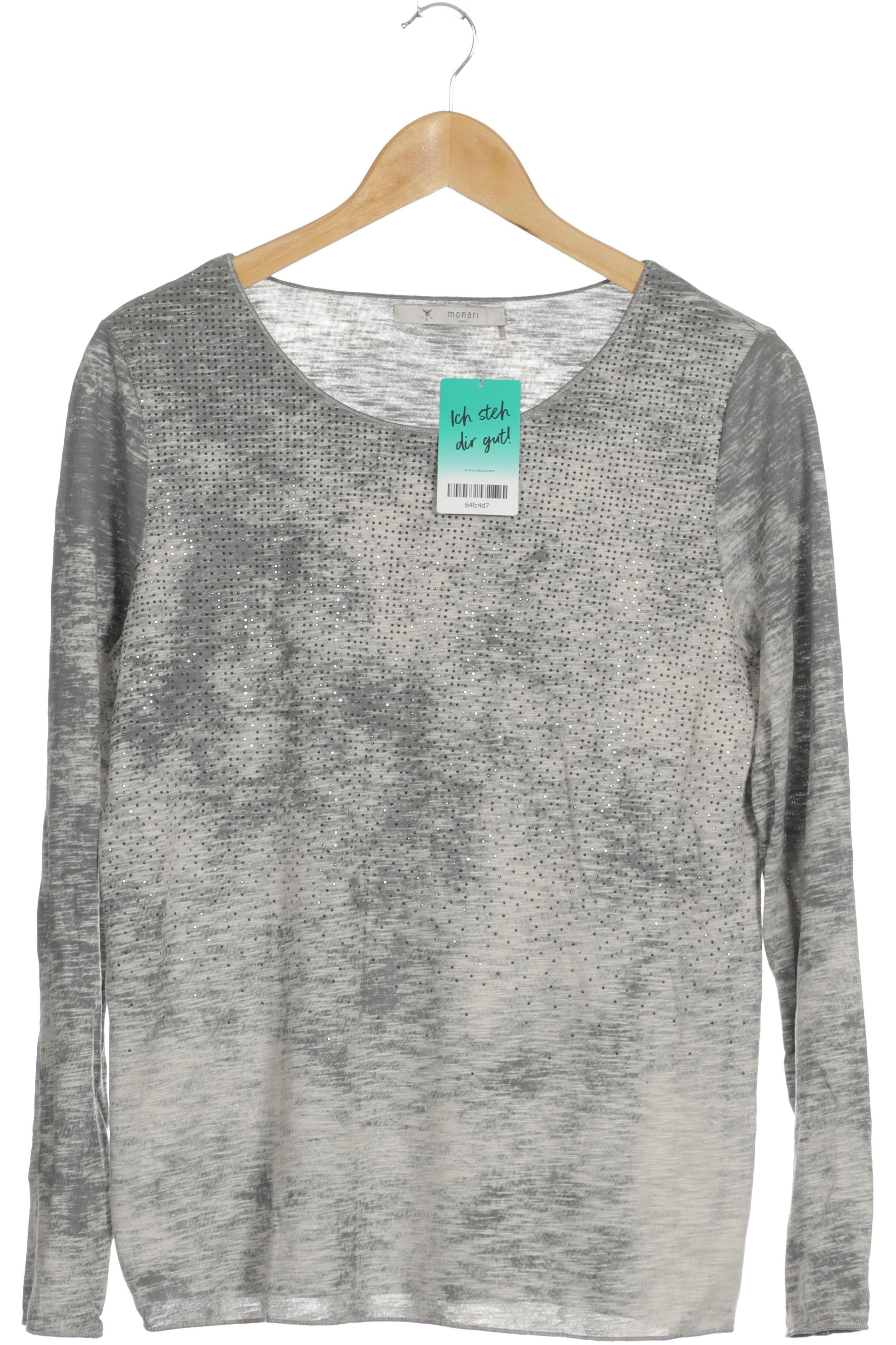 

monari Damen Langarmshirt, grau, Gr.