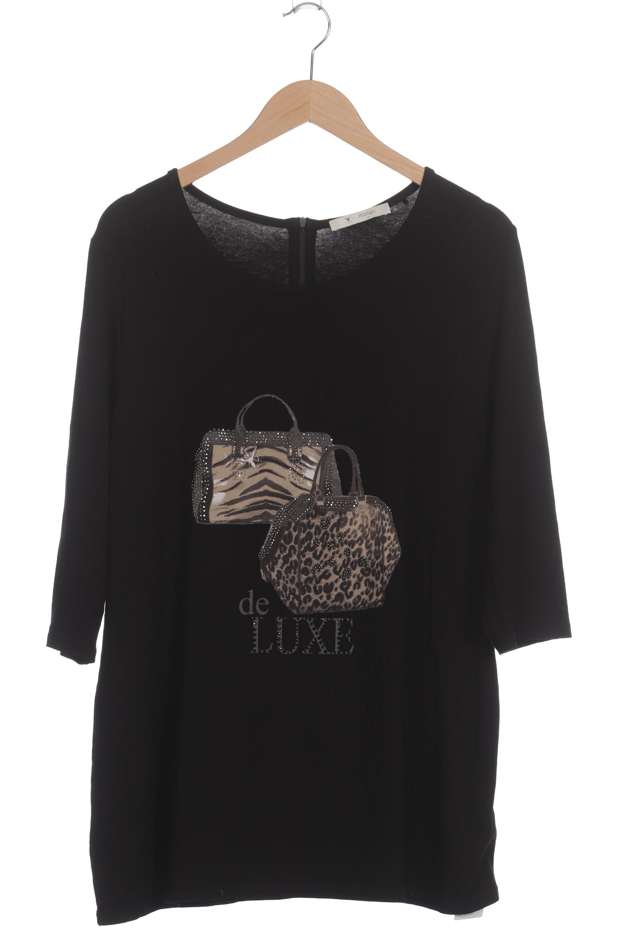 

monari Damen Langarmshirt, schwarz, Gr. 48