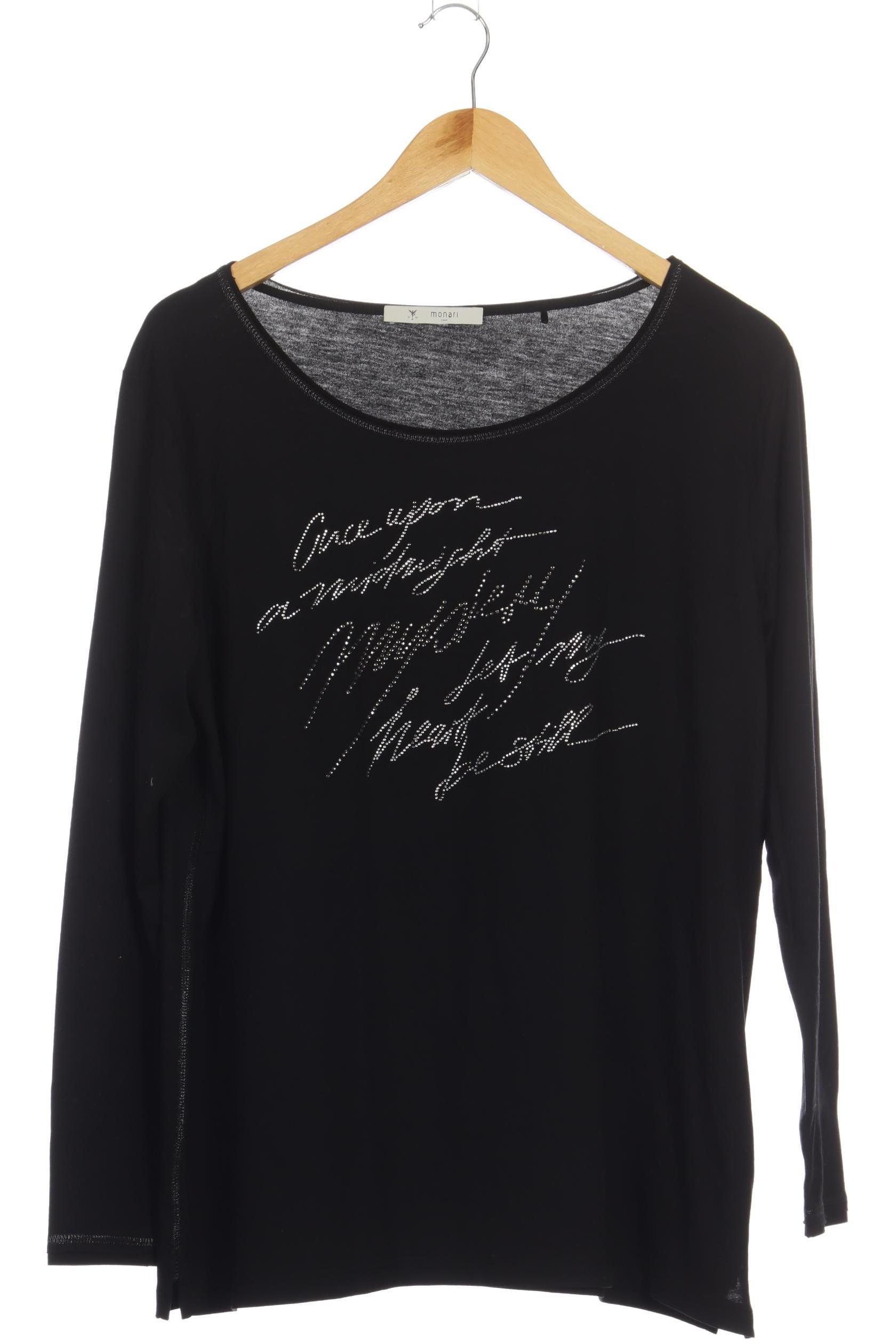 

monari Damen Langarmshirt, schwarz, Gr. 44
