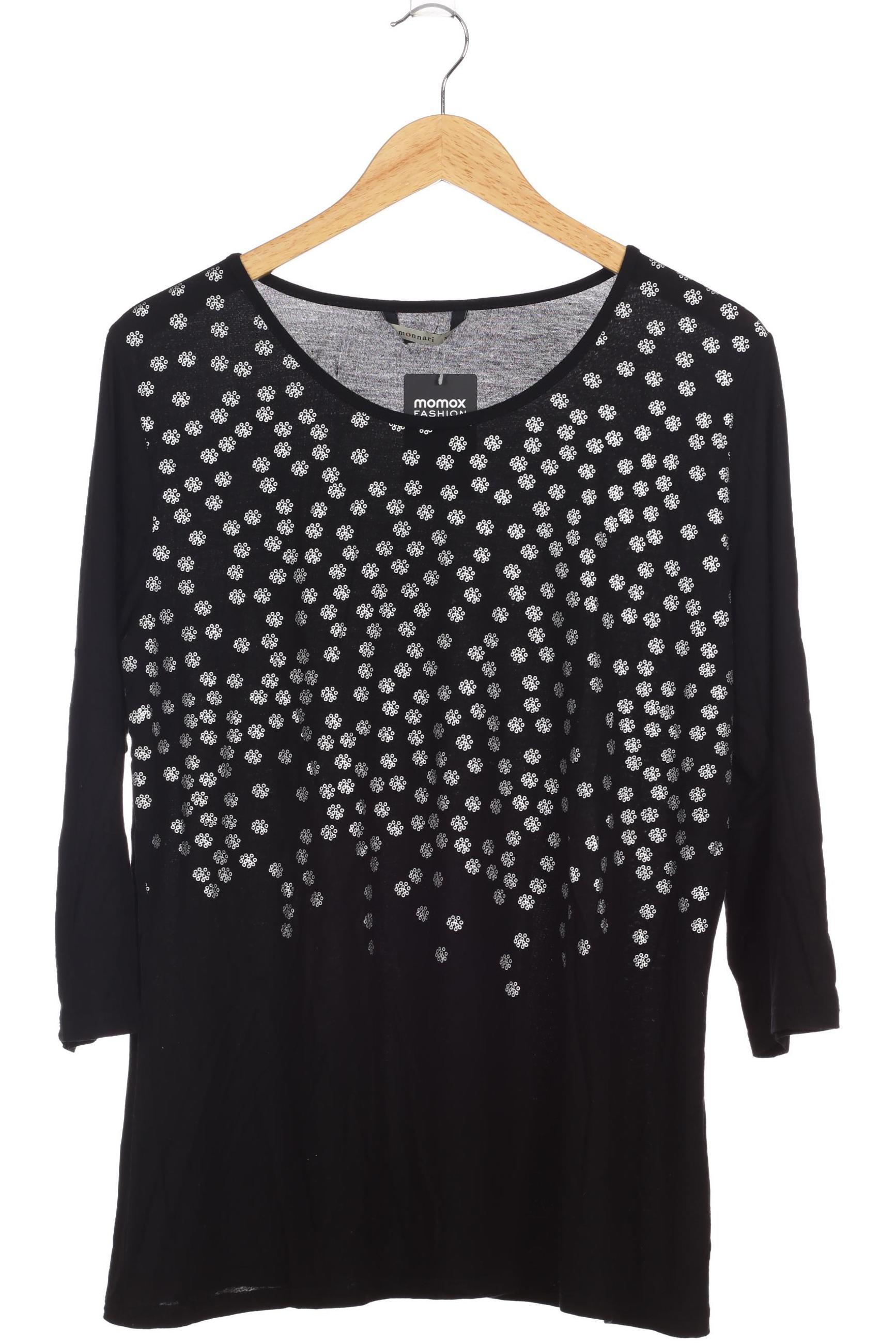 

monari Damen Langarmshirt, schwarz, Gr.