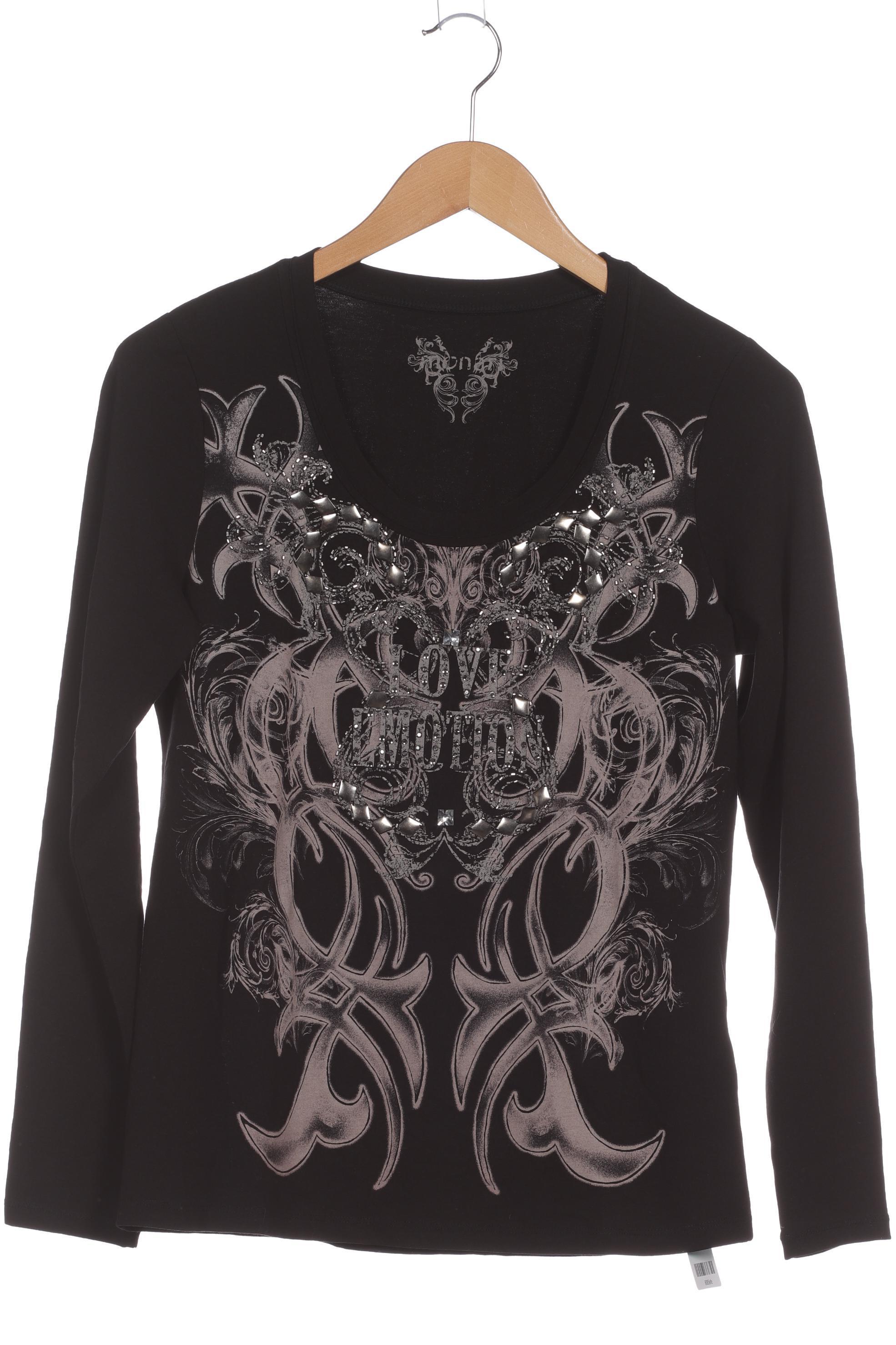 

monari Damen Langarmshirt, schwarz, Gr. 38