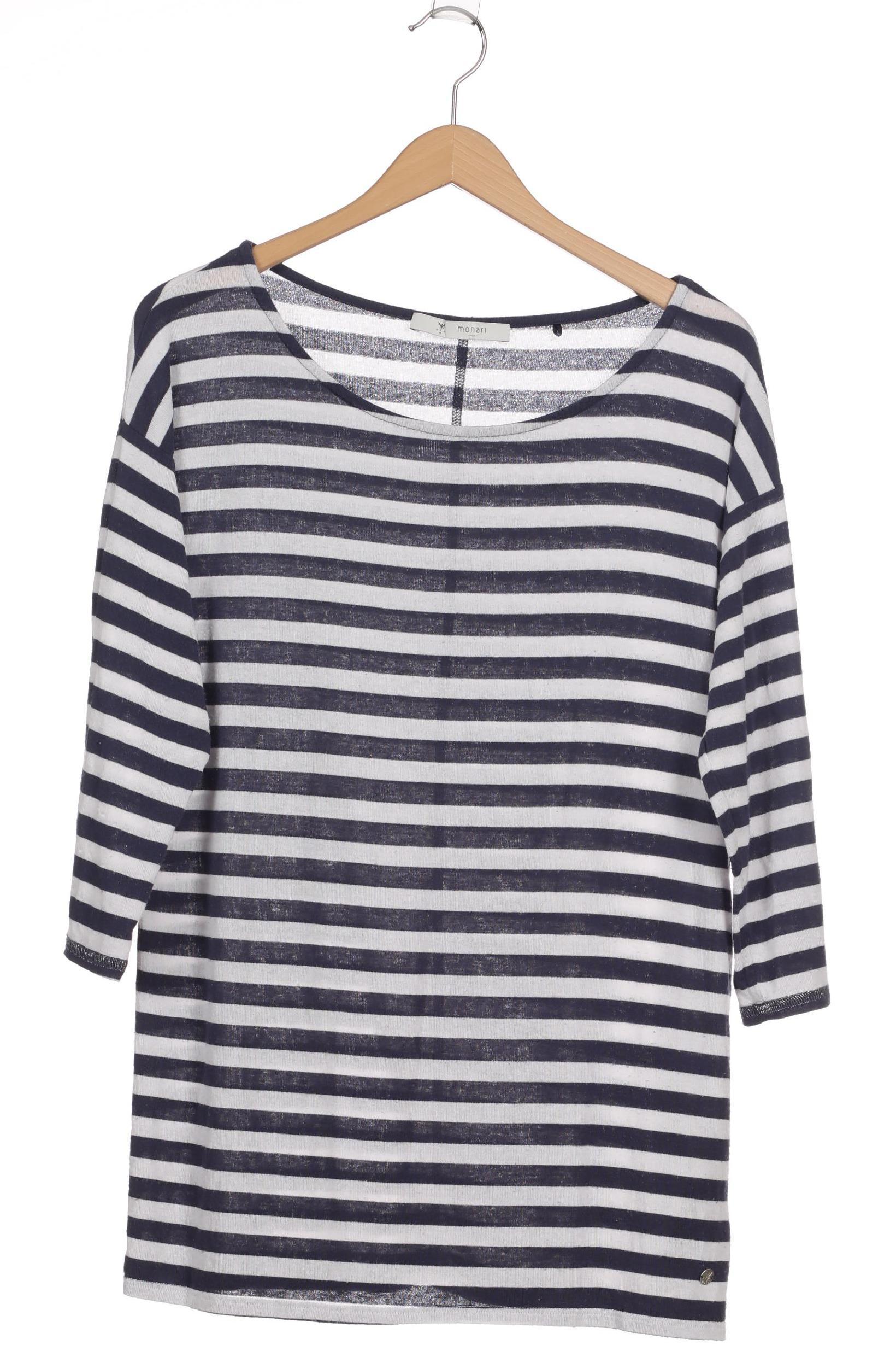 

monari Damen Langarmshirt, blau, Gr. 38