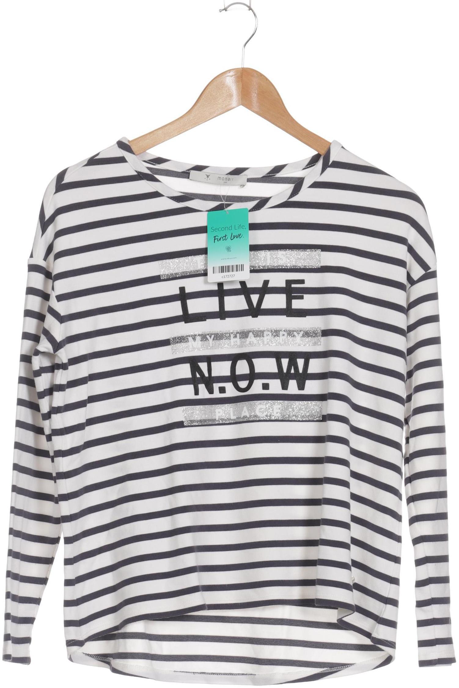 

monari Damen Langarmshirt, grau, Gr. 36