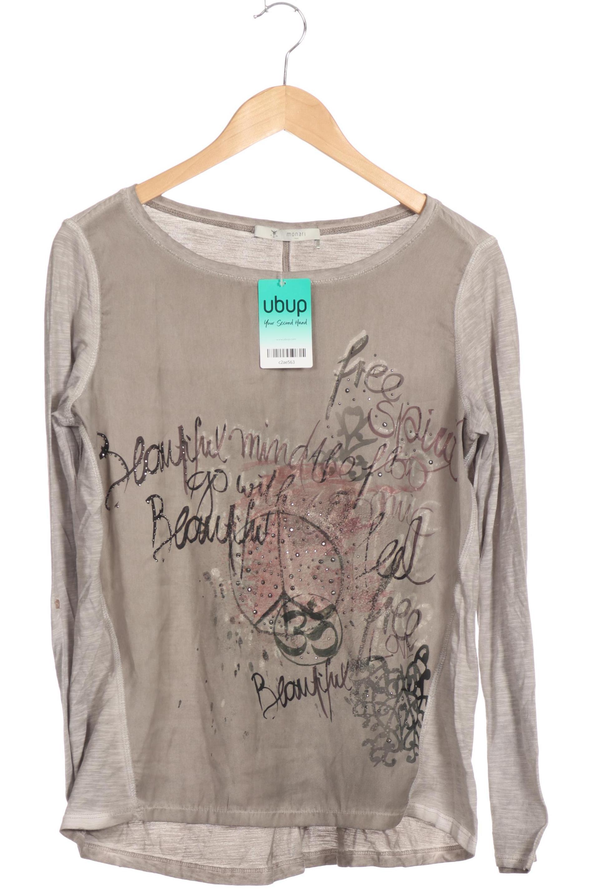 

monari Damen Langarmshirt, grau, Gr.