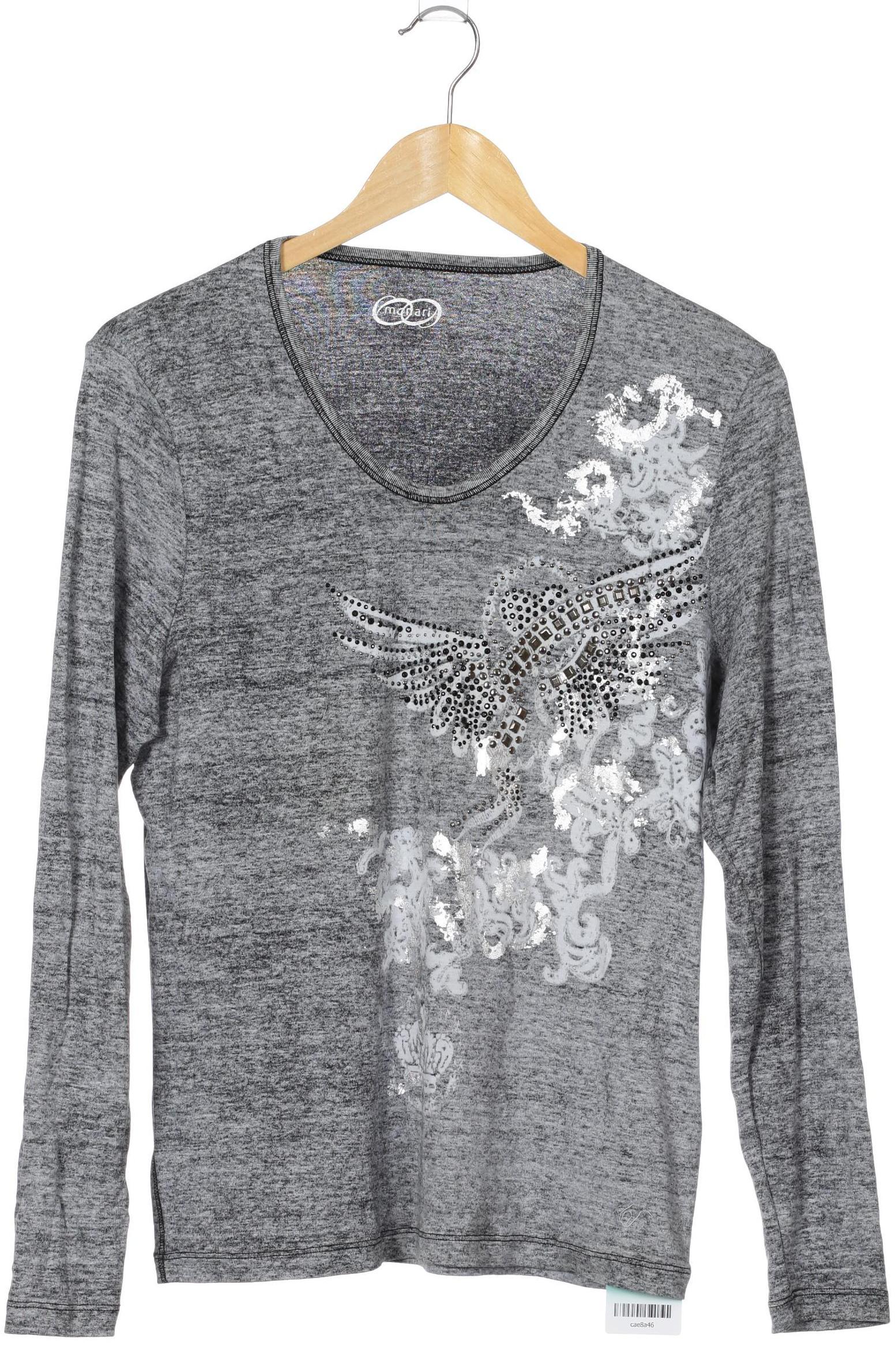 

monari Damen Langarmshirt, grau, Gr. 44